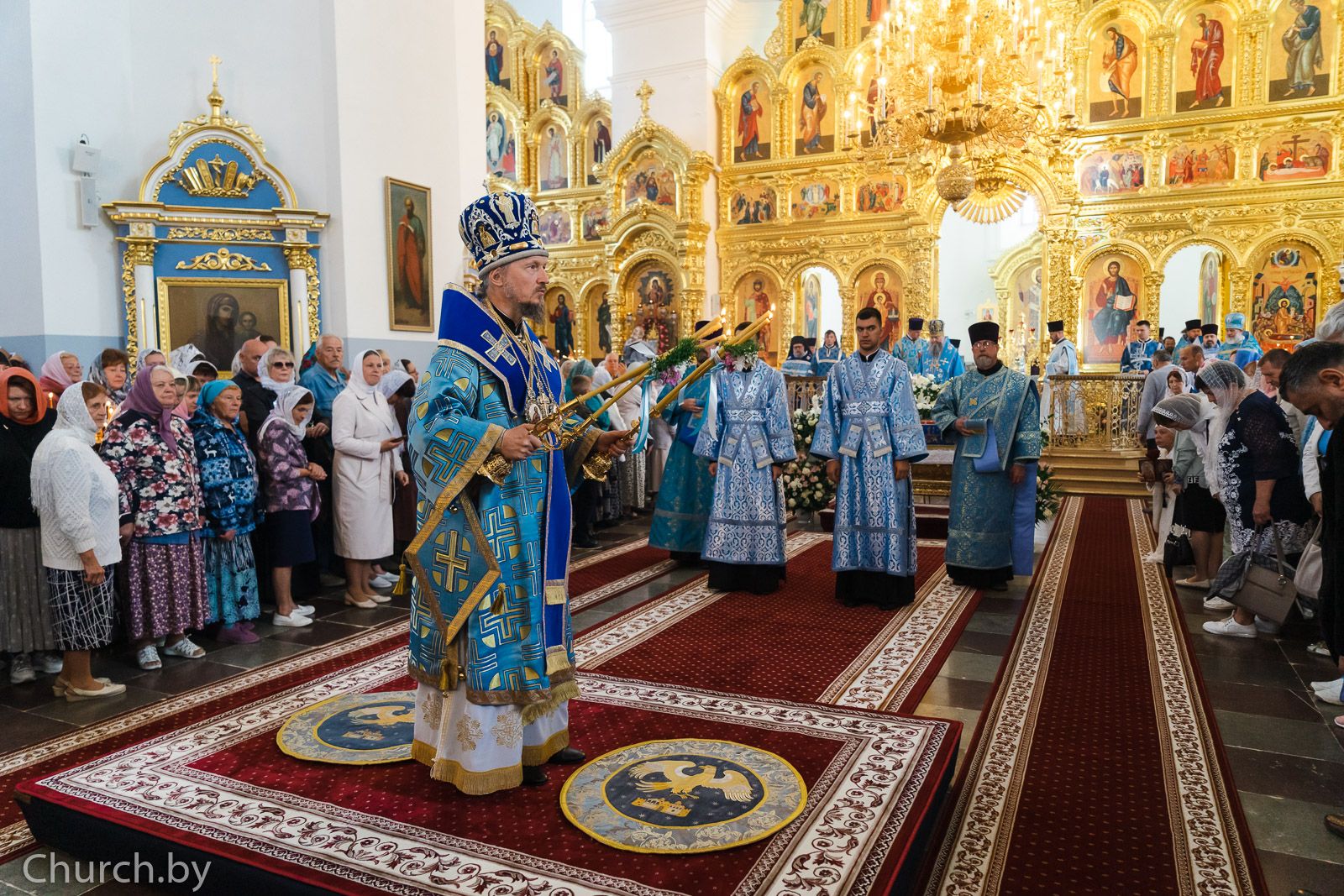 Престольное торжество в Жировичской обители в праздник Успения Пресвятой Богородицы. Фото: Church.by