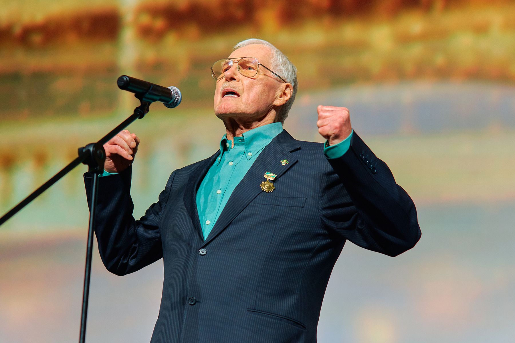 Творческий вечер Владимира Гостюхина в кинотеатре «Москва». © Times.by