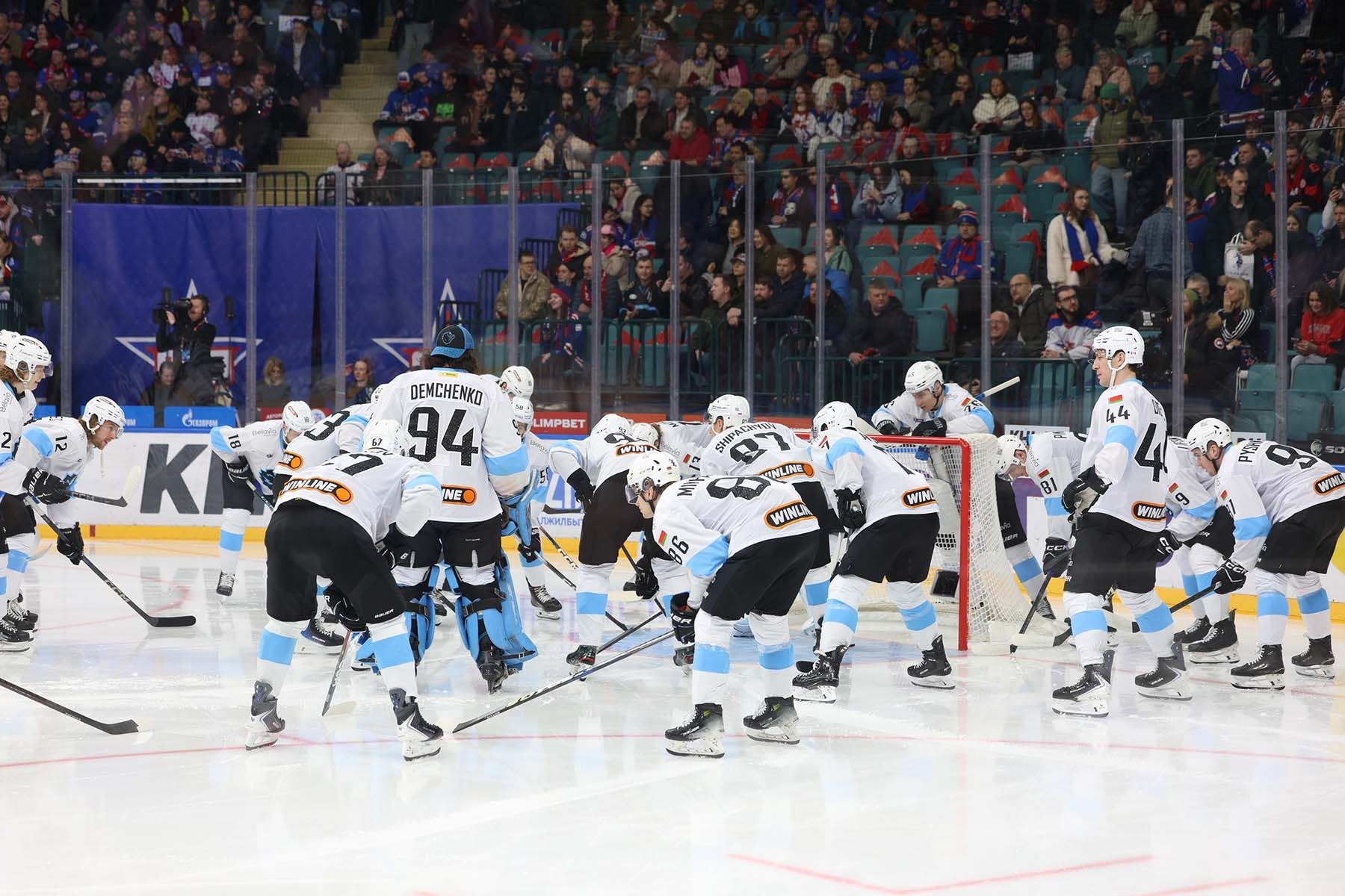 Хоккеисты минского «Динамо». © ХК «Динамо-Минск»