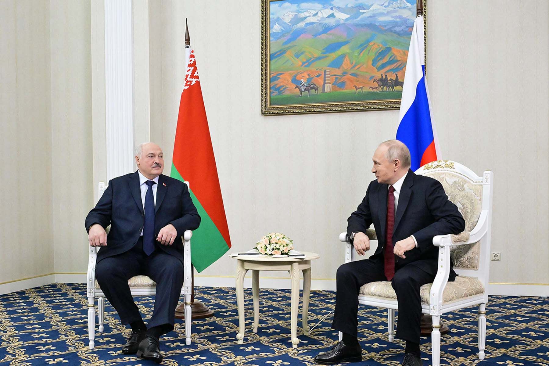 Президенты Беларуси и РФ Александр Лукашенко и Владимир Путин. © Пресс-служба Президента Республики Беларуь