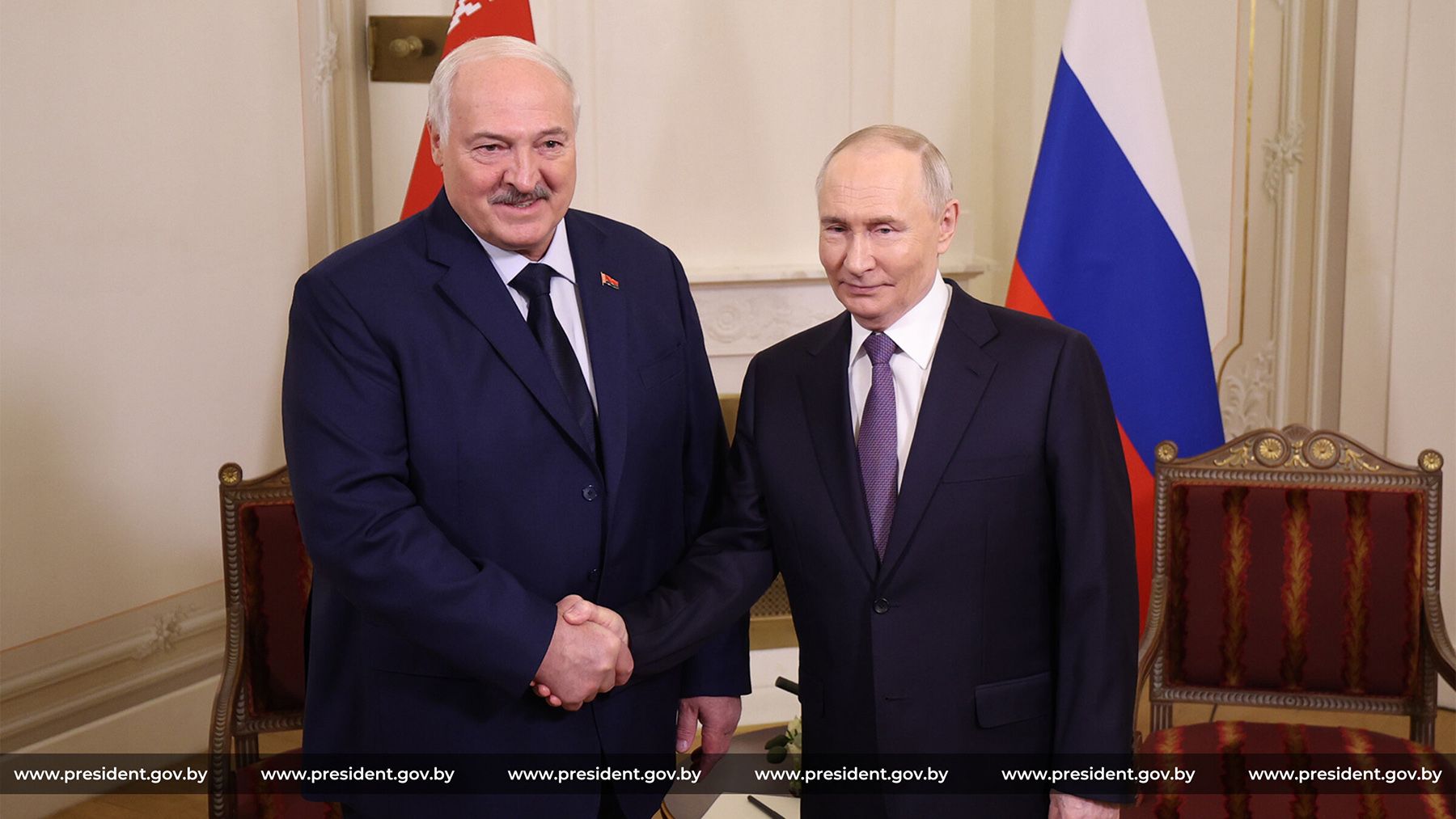 Александр Лукашенко и Владимир Путин