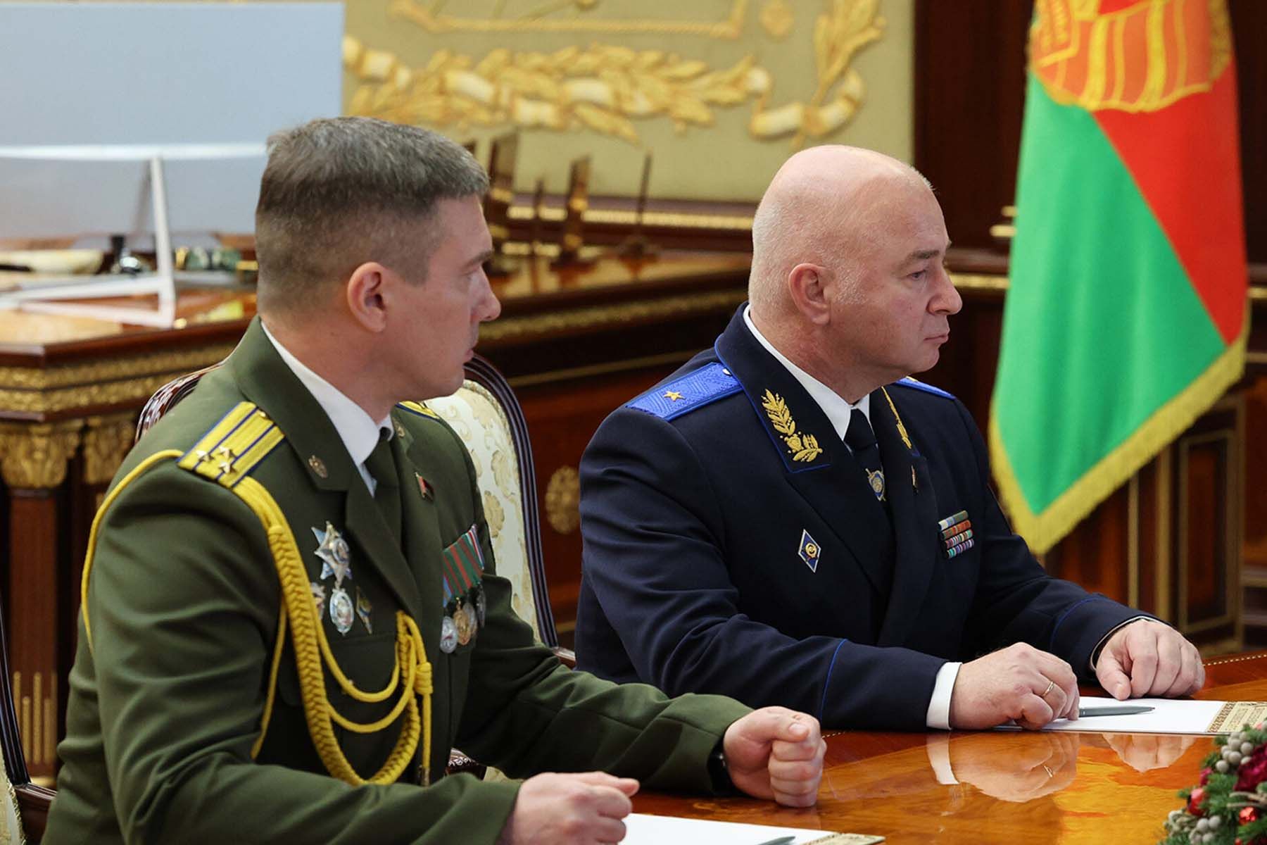 Председатели СК и Генпрокуратуры Константин Бычек и Дмитрий Гора (слева направо)