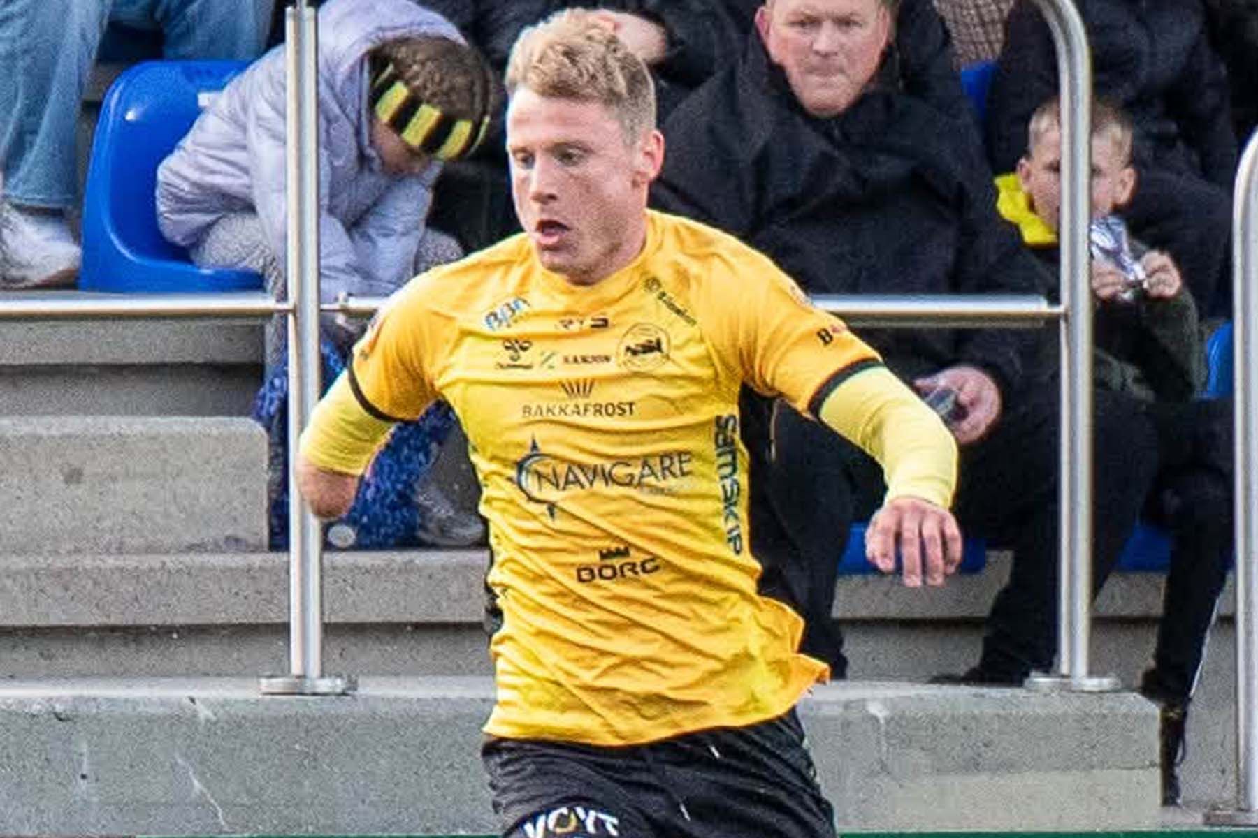 Футболист Мариус Крюгер Линд. Фото: NSÍ Runavík FC, Facebook