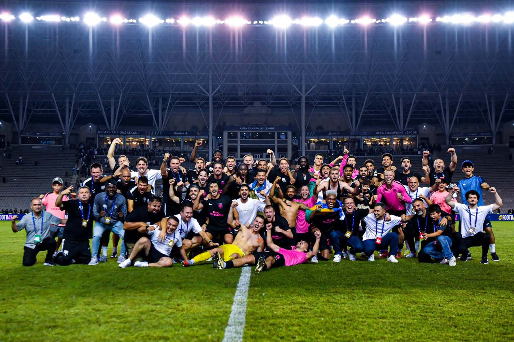 Футболисты азербайджанского «Сабаха». Фото: Sabah FC, Facebook