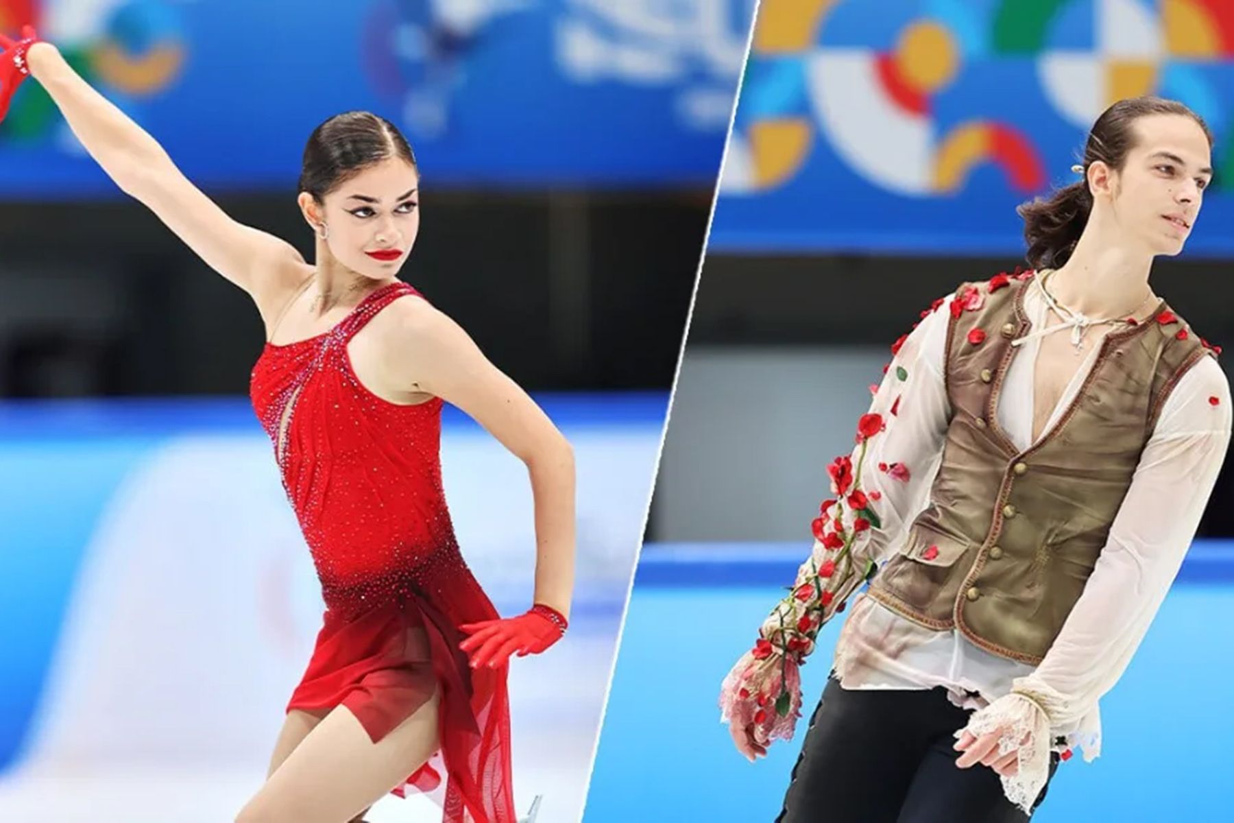 Российские фигуристы Аделия Петросян и Петр Гуменник