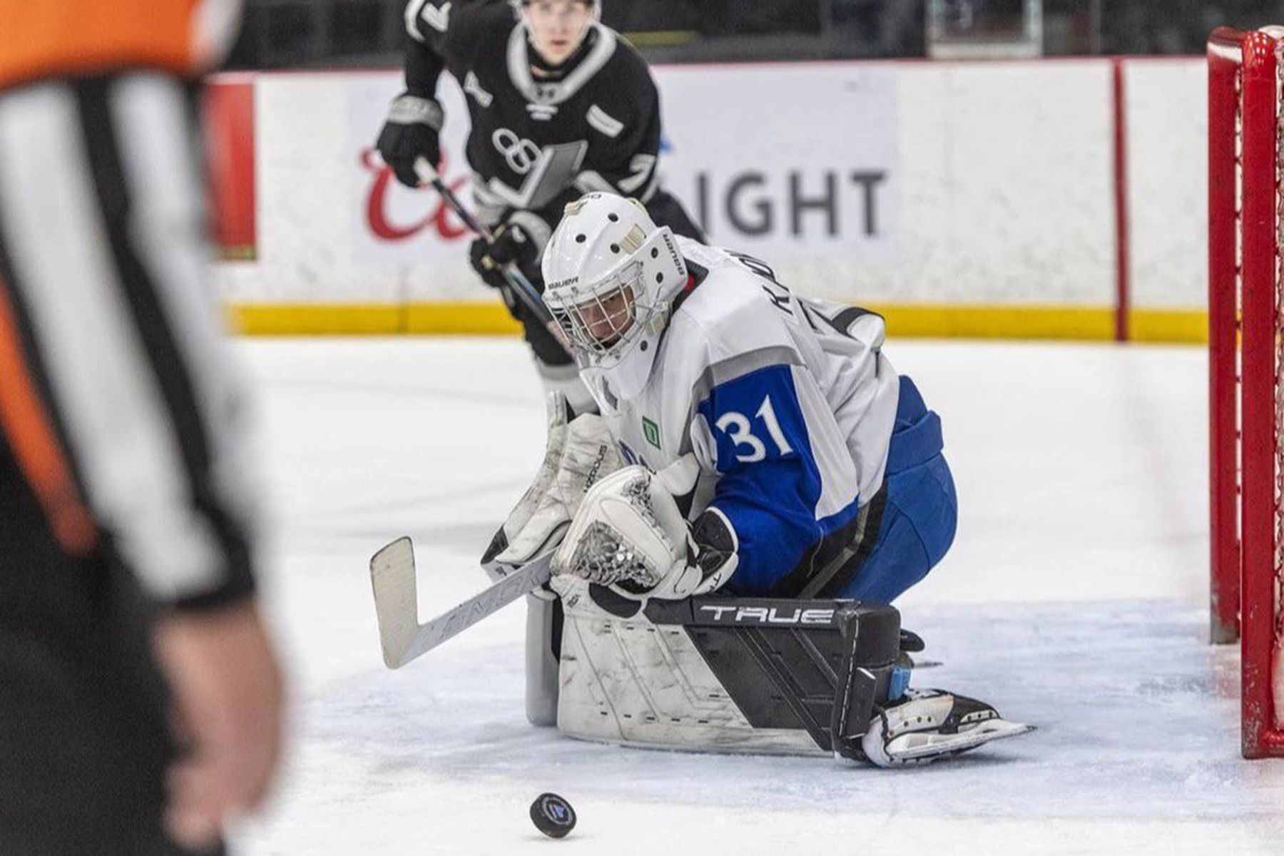 Белорусский вратарь «Сент-Джона» Арсений Радьков 