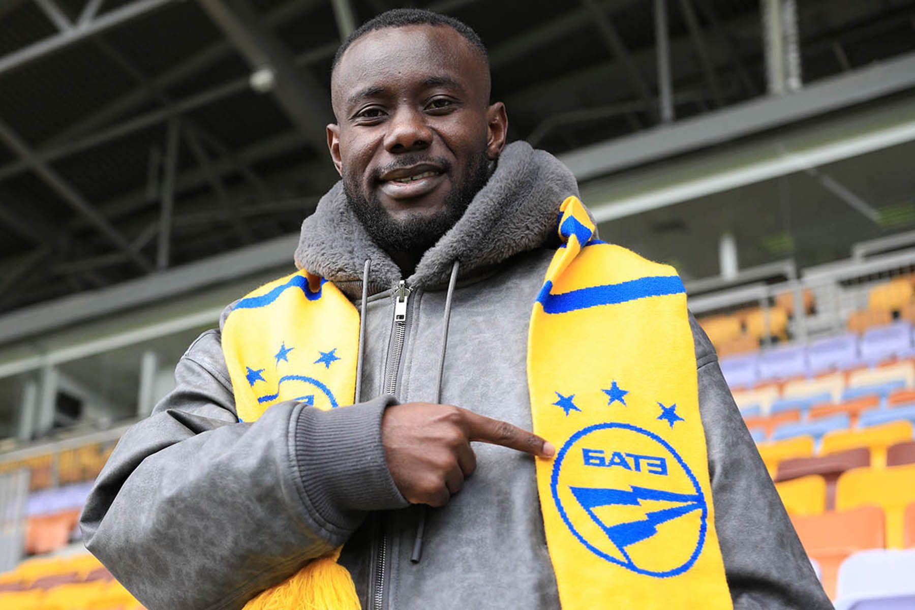 Ивуарийский полузащитник Викторьен Ангбан. Фото: Футбольный клуб БАТЭ