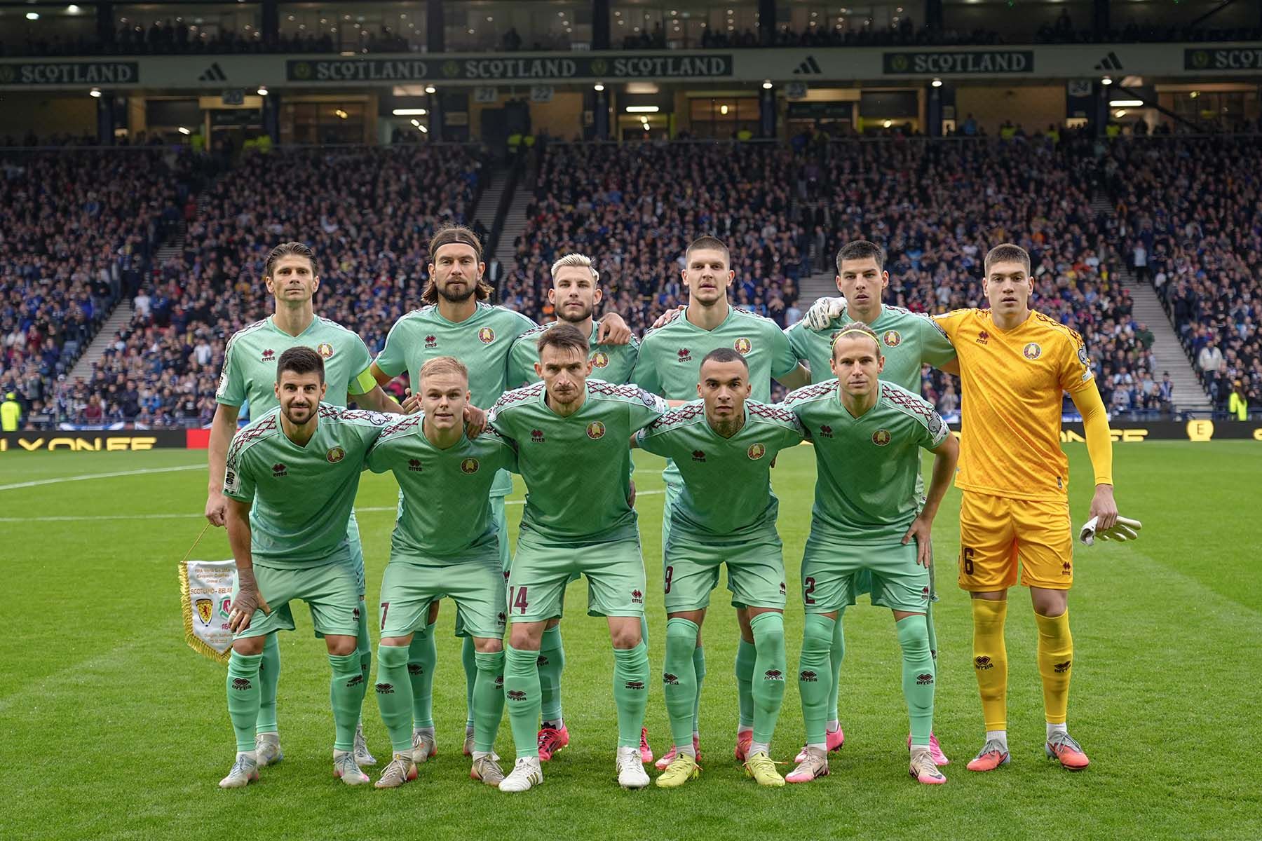 Футболисты сборной Беларуси