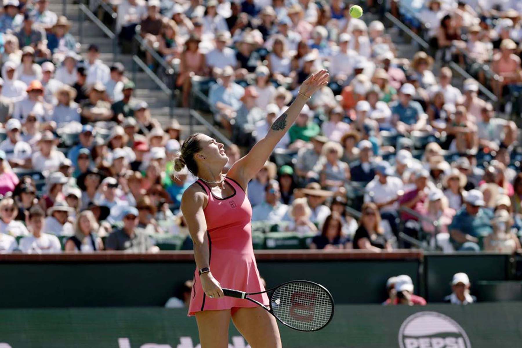 Белорусская теннисистка Арина Соболенко. © BNP Paribas Open, Х