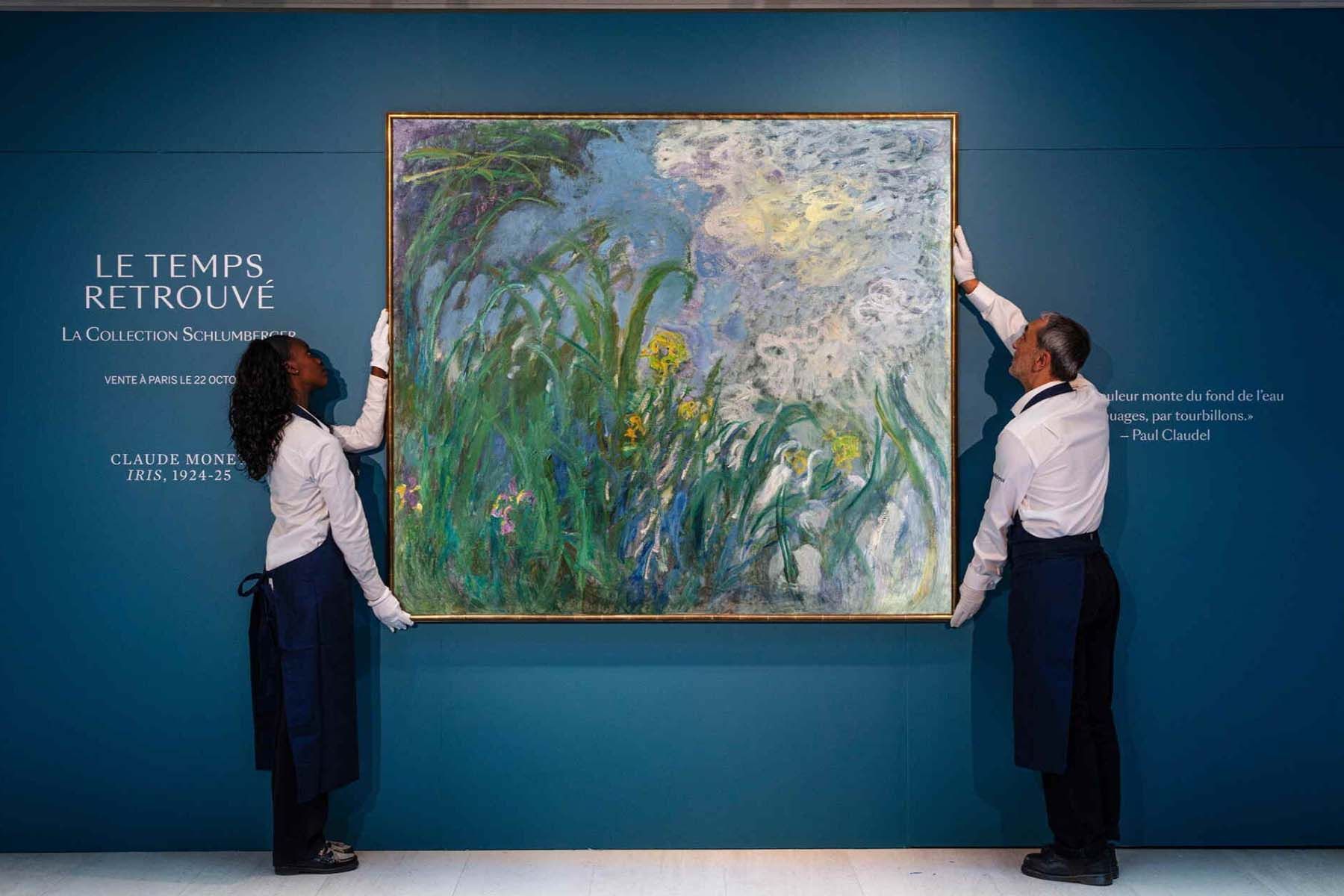 Картина «Ирисы» Клода Моне. Фото: Sotheby's, Х