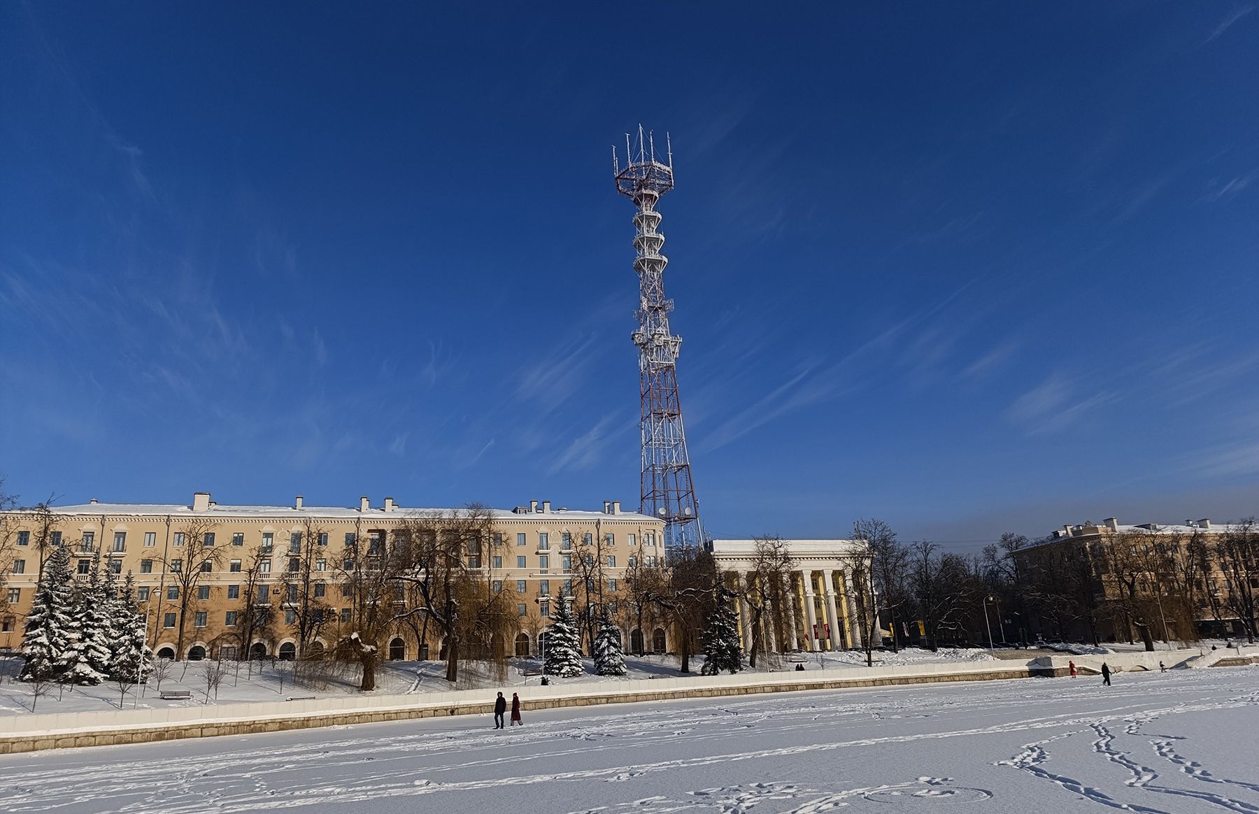 Минчане на Свислочи зимой