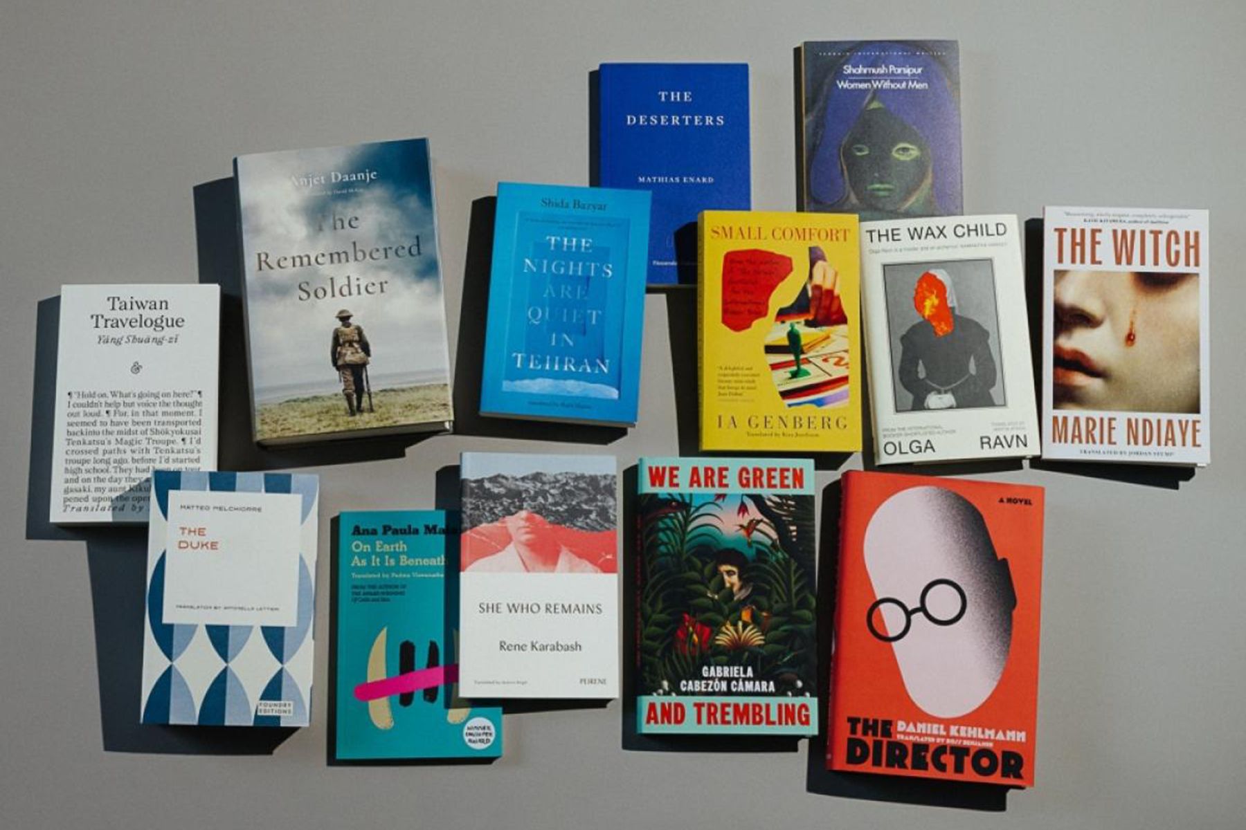 Книги номинантов на Международную Букеровскую премию 2026 года.