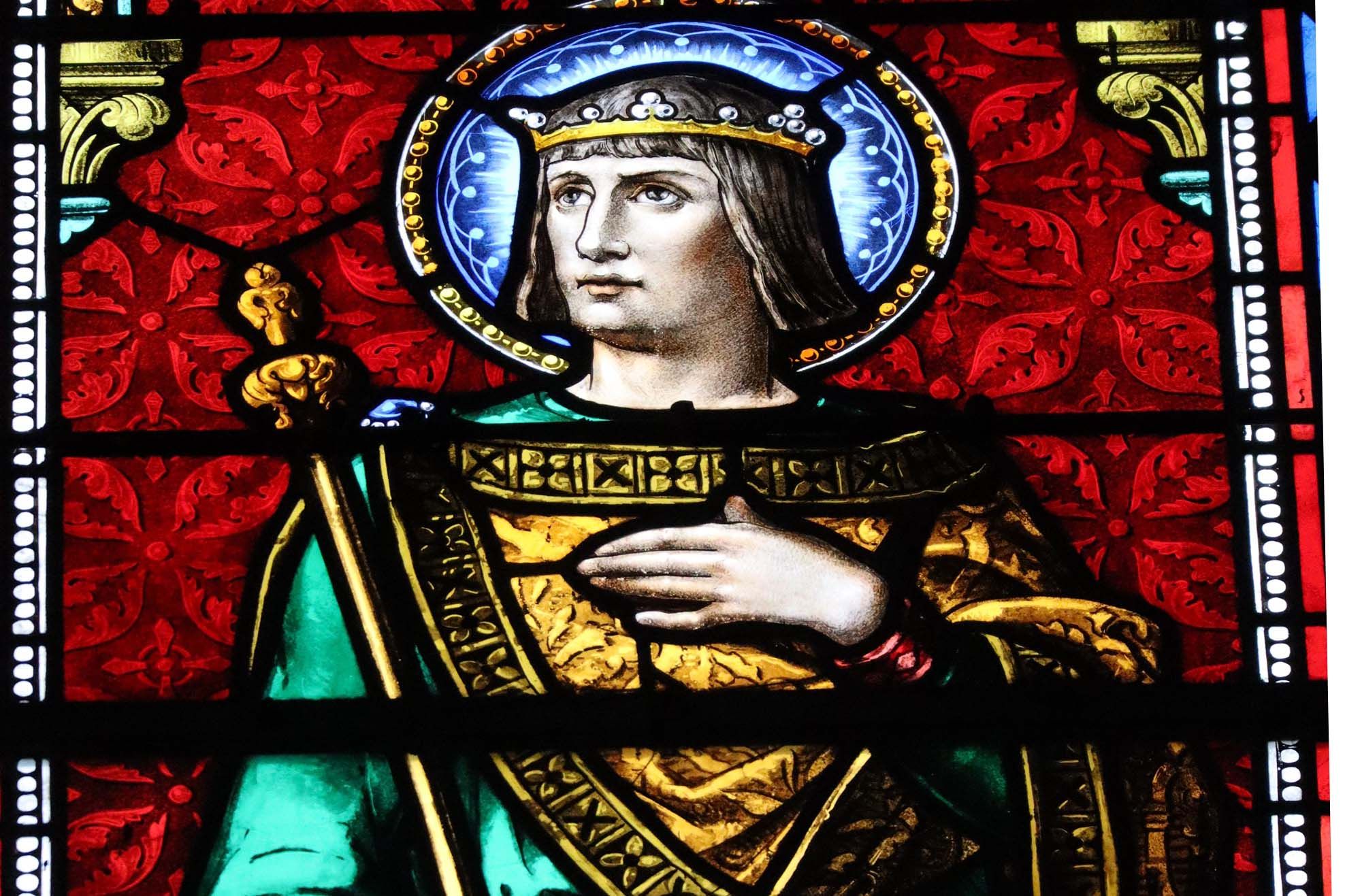 Витраж с изображением Эдуарда Исповедника