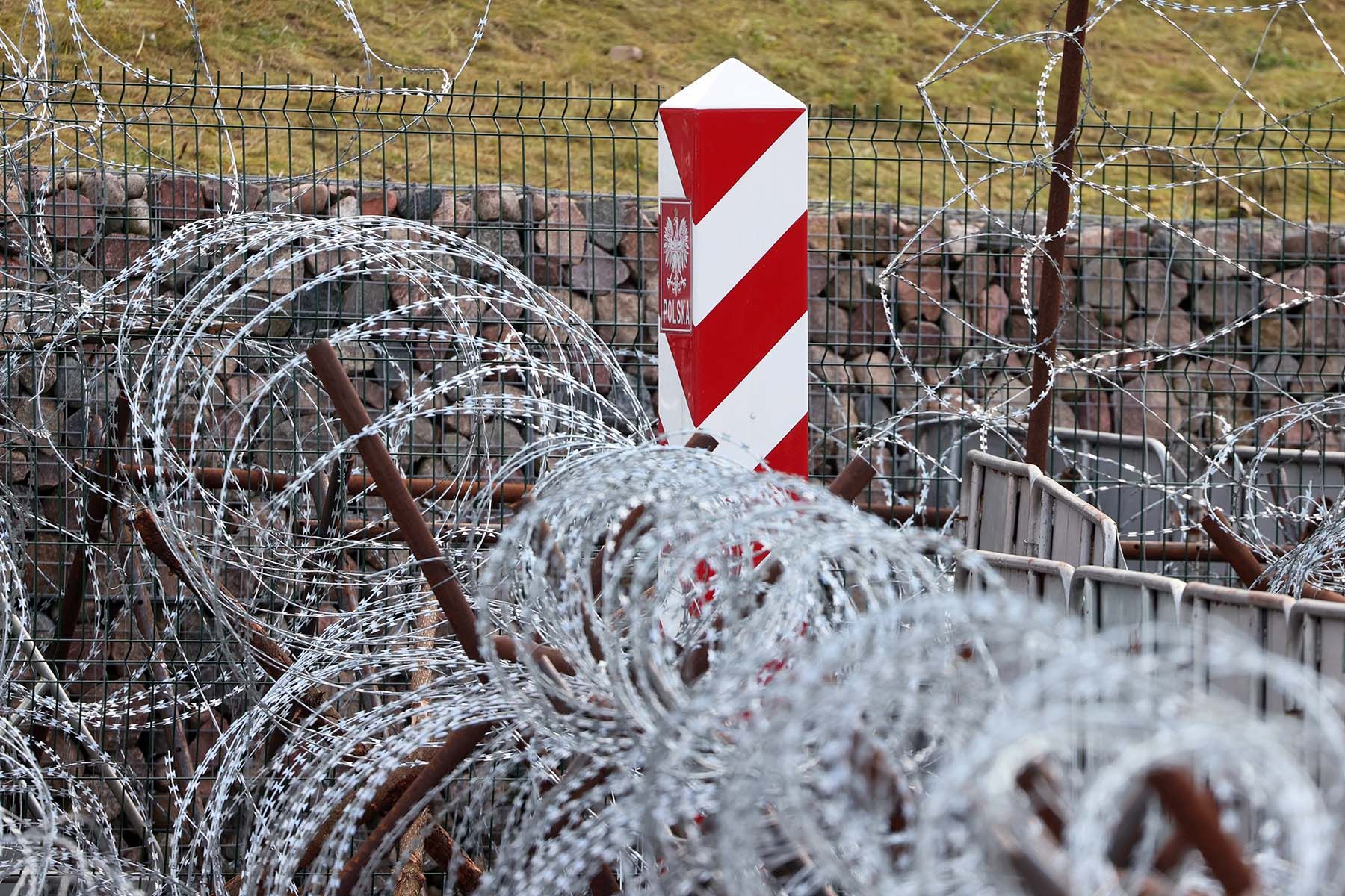 граница польша беларусь столб 