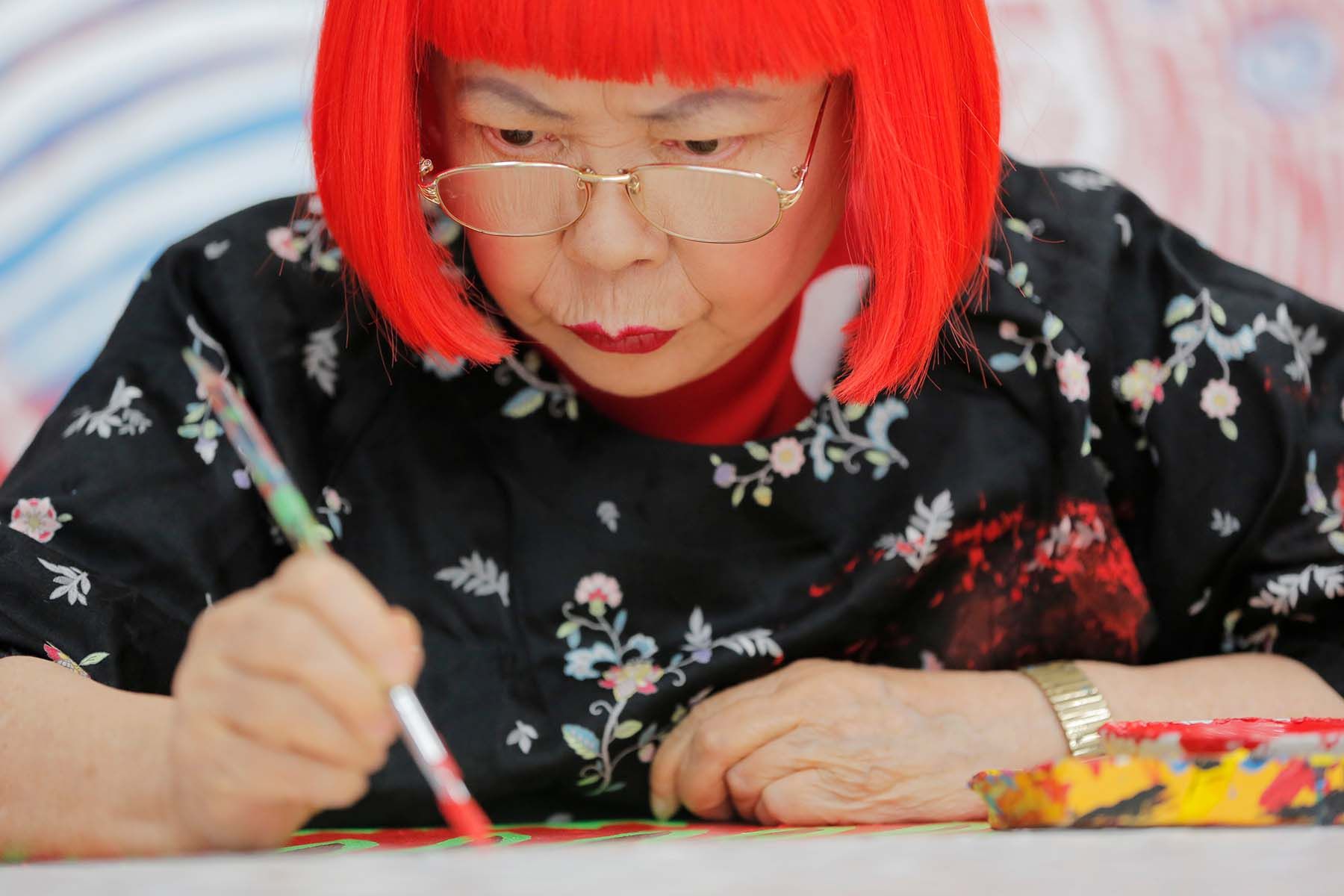 Японская художница Яёи Кусама. Фото: Itsuo Inouye, AP / TASS