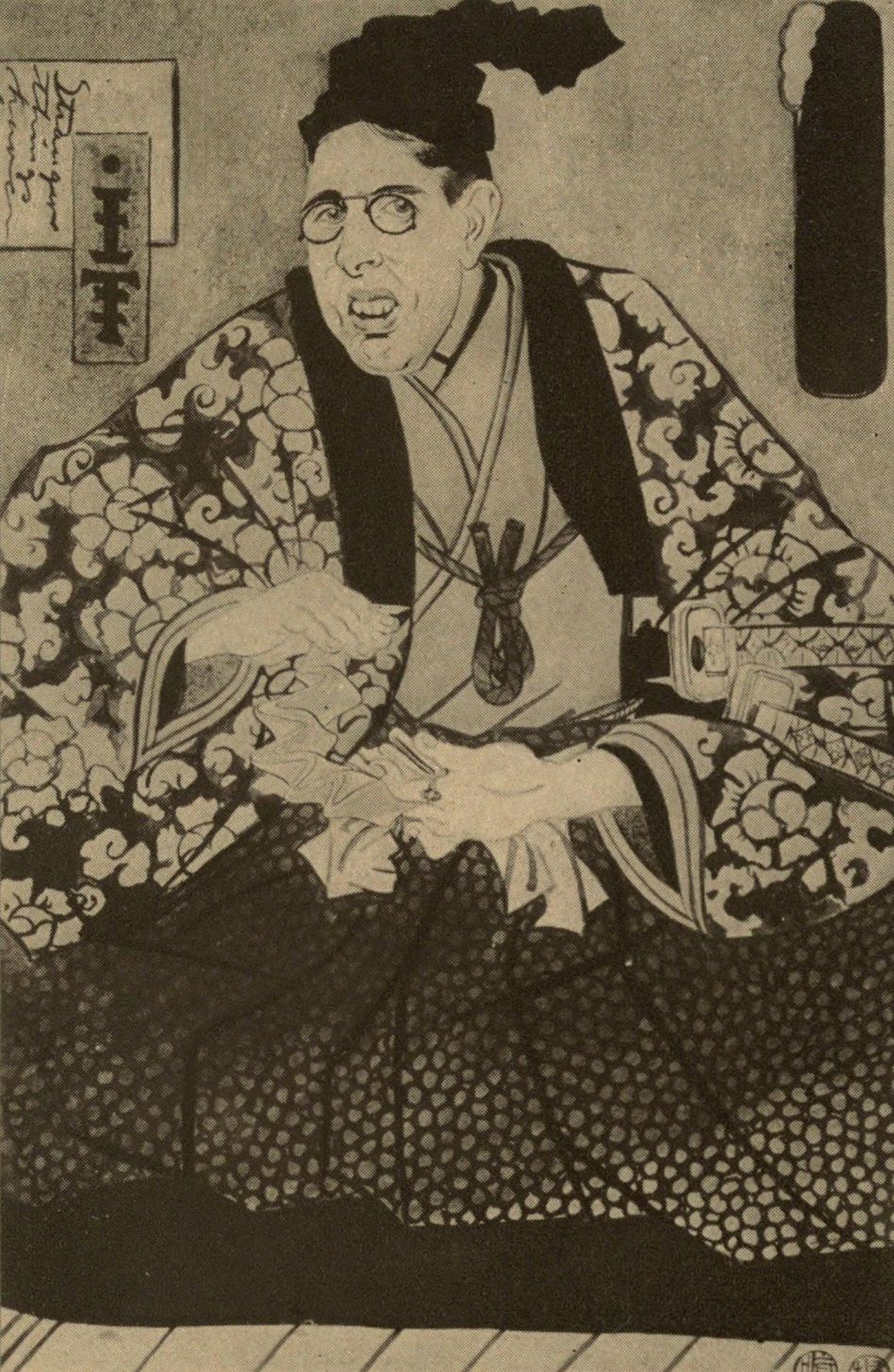 Карикатура на Теодора Драйзера. Фото: Oublished by John Lane Co, NY, 1917, Public domain, via Wikimedia Commons