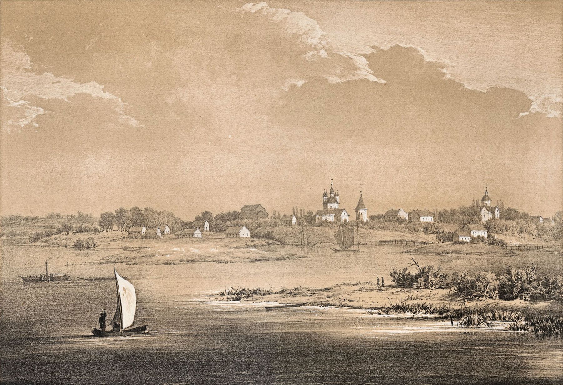 Наполеон Орда. Панорама Турова, 1875 год. Фото: public domain