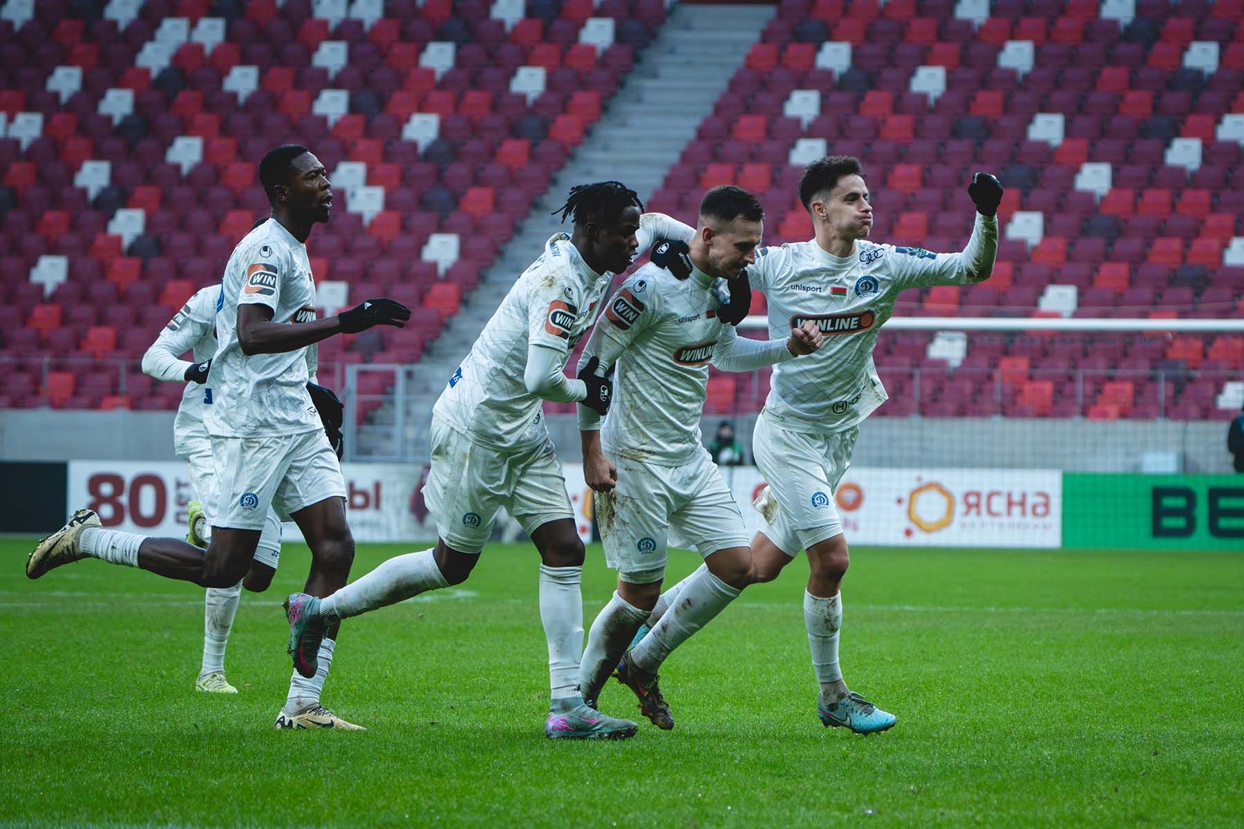 Футболисты минского «Динамо». © Футбольный клуб «Динамо-Минск», ВКонтакте