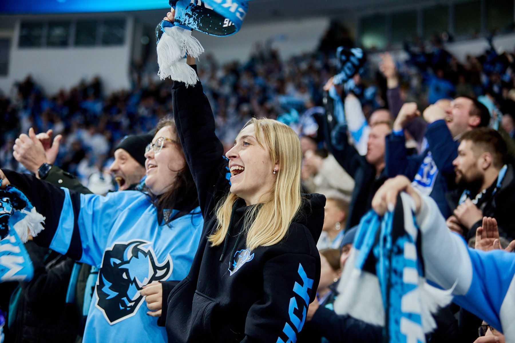 Болельщики ХК «Динамо-Минск». © Святослав Зоркий, Times.by