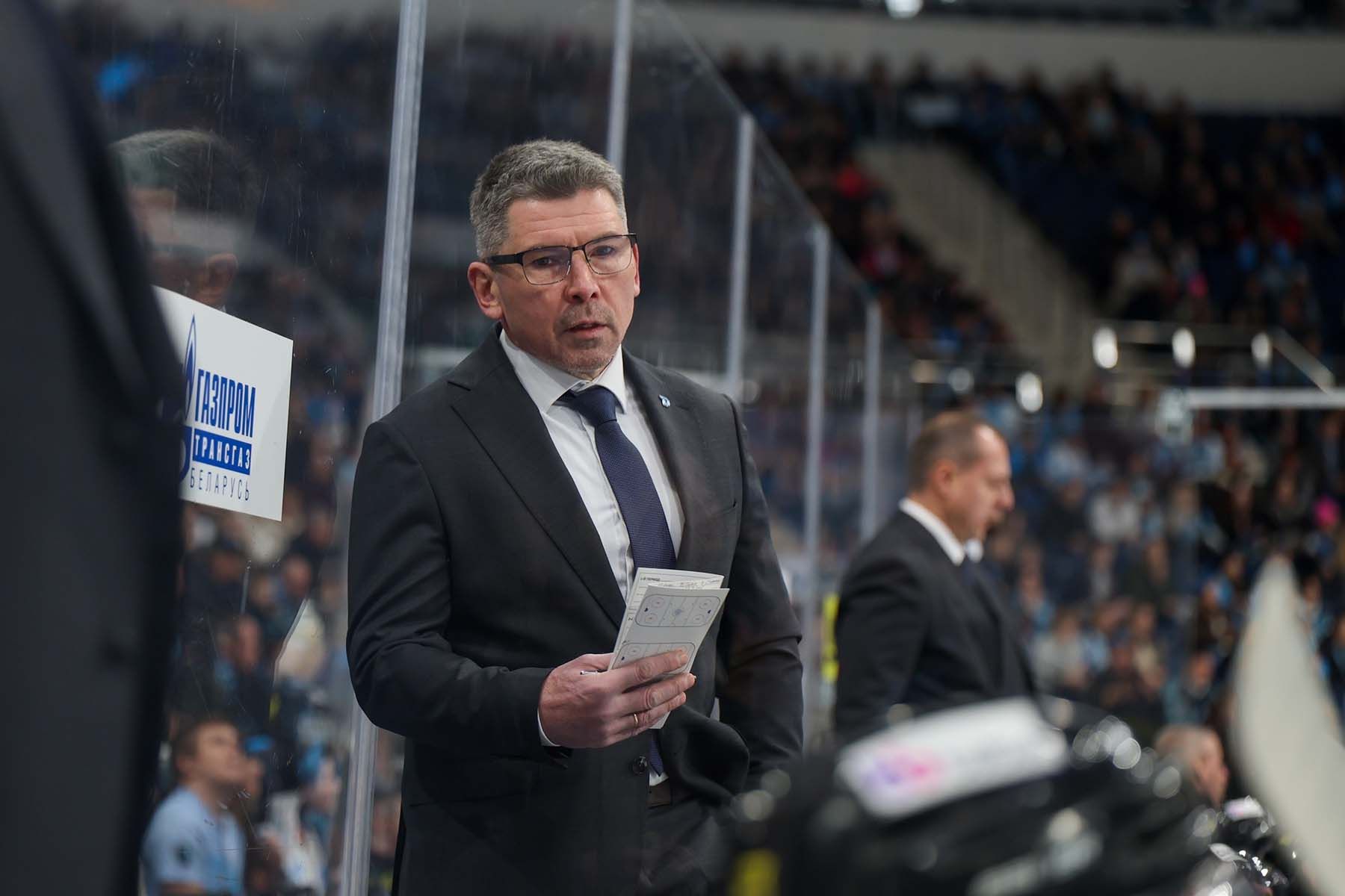 Главный тренер минского «Динамо» Сергей Брылин. Фото: ХК Динамо-Минск | HC Dinamo-Minsk, ВКонтакте
