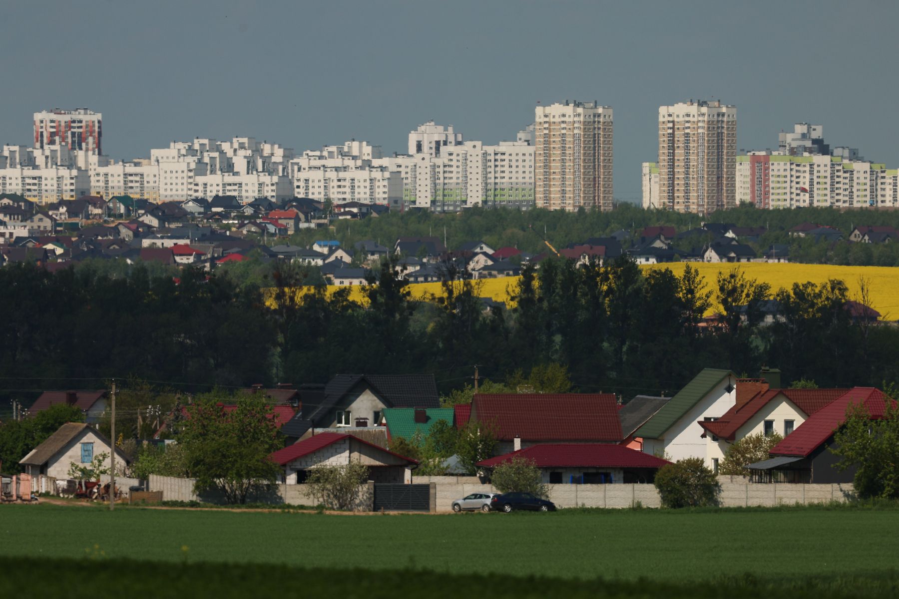 Гродно – частный сектор и многоэтажки