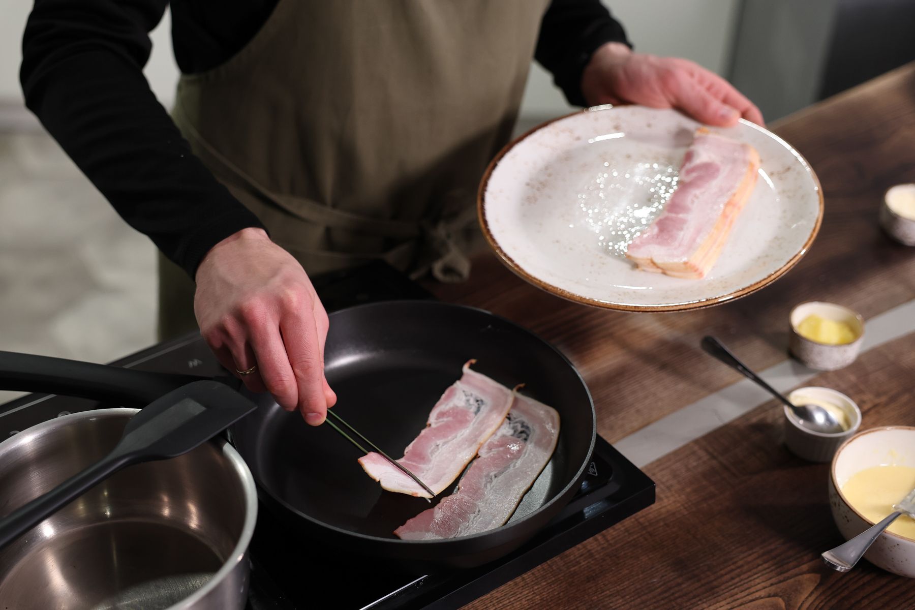 Обжарка бекона