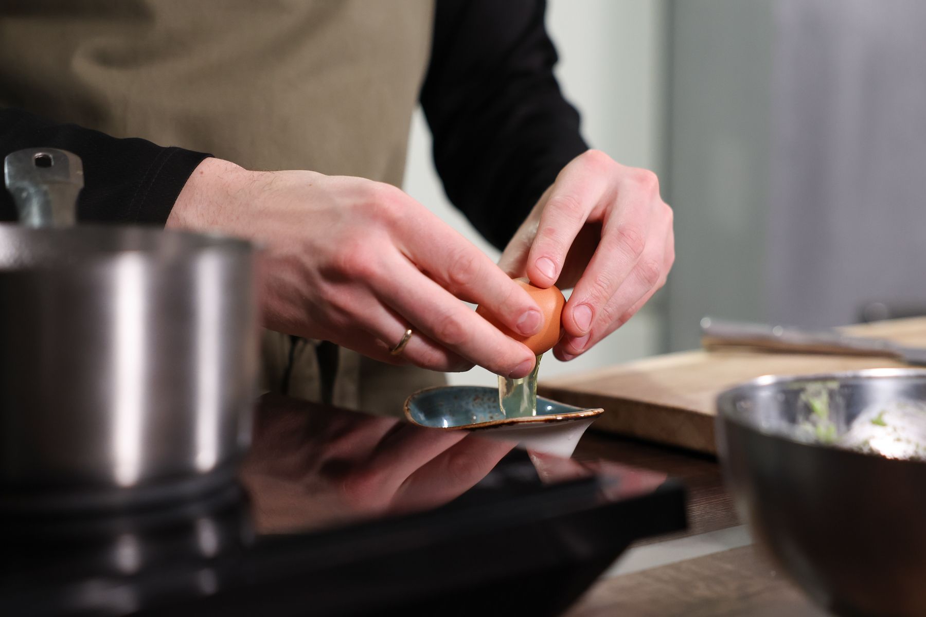 Приготовление яйца пашот