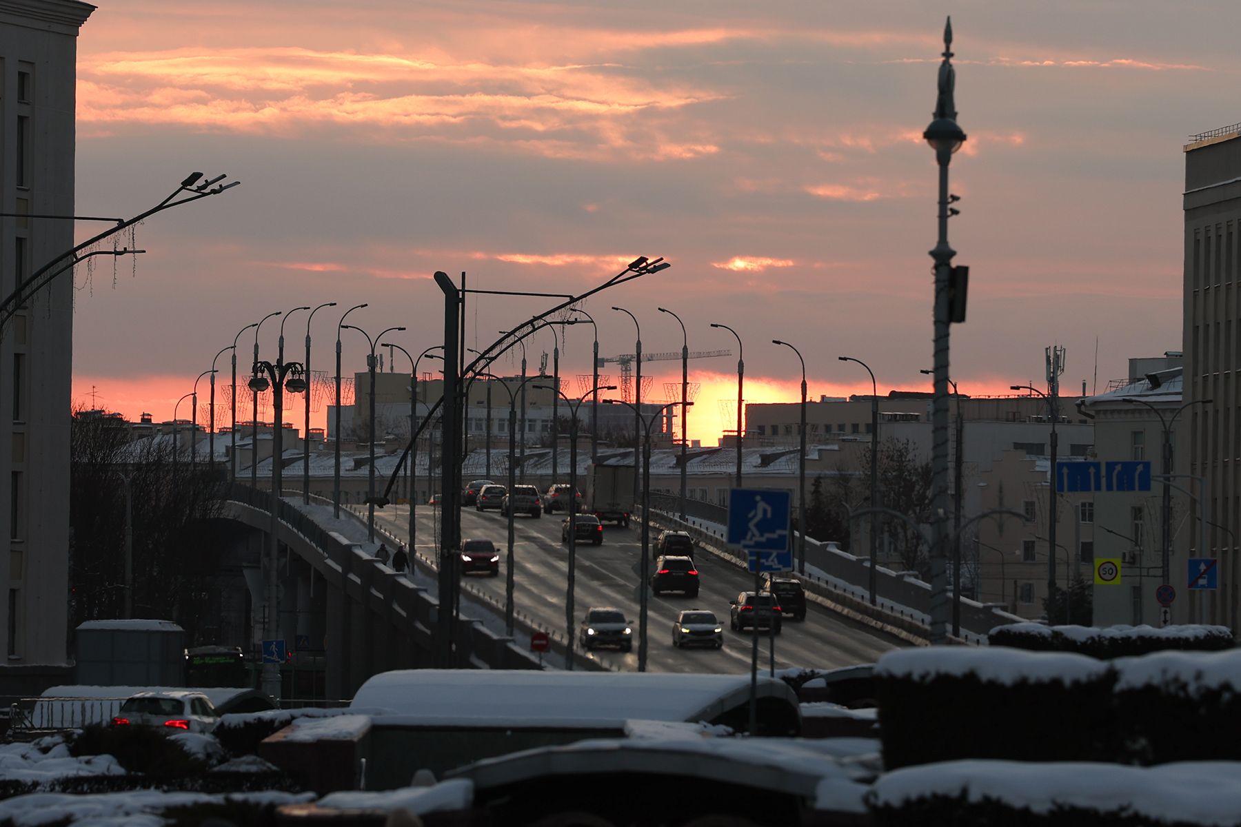 Мост на проспекте Независимости в Минске