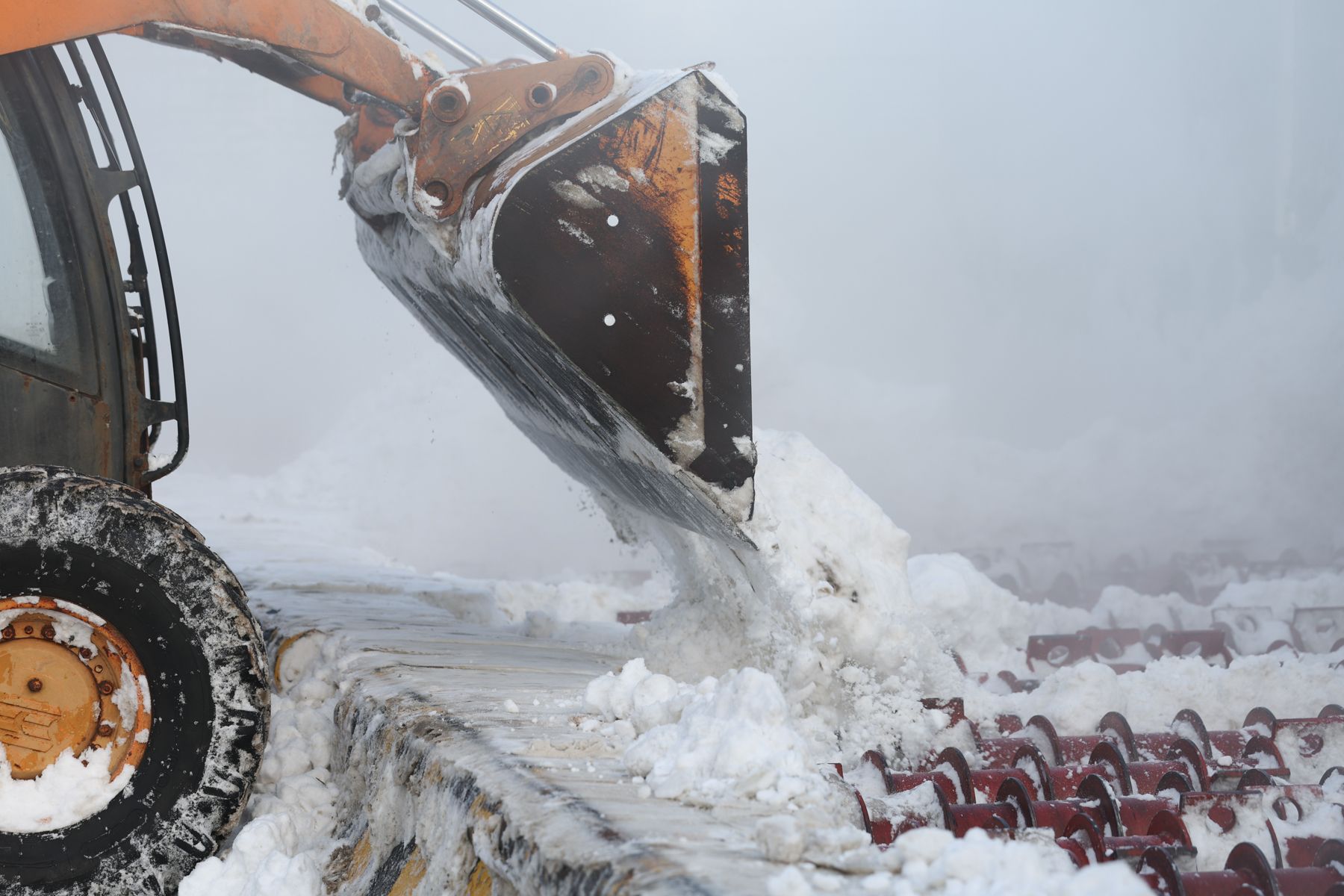 Снегоплавильная станция в Минске