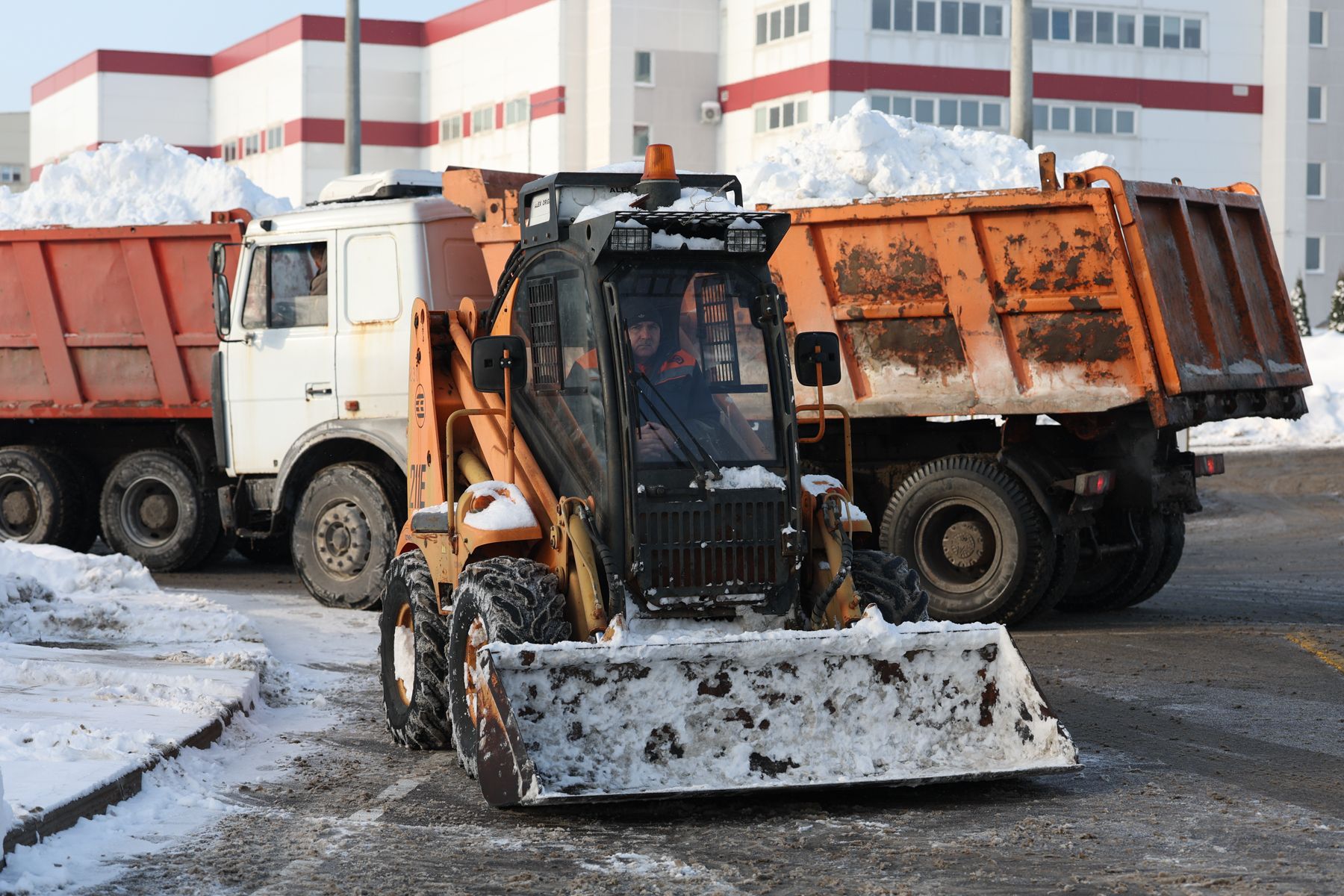 Снегоплавильная станция в Минске
