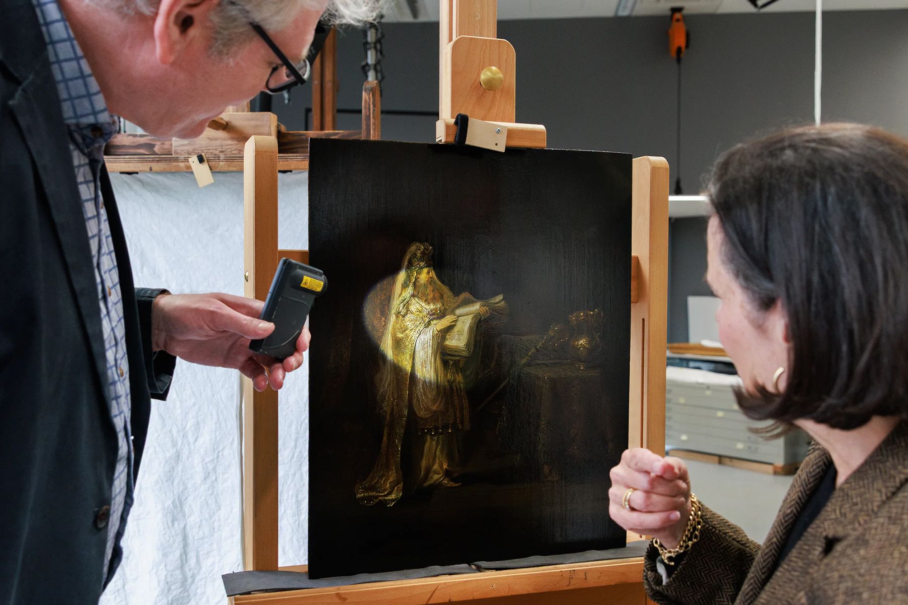 Картина Рембрандта «Видение Захарии в храме», 1633 год