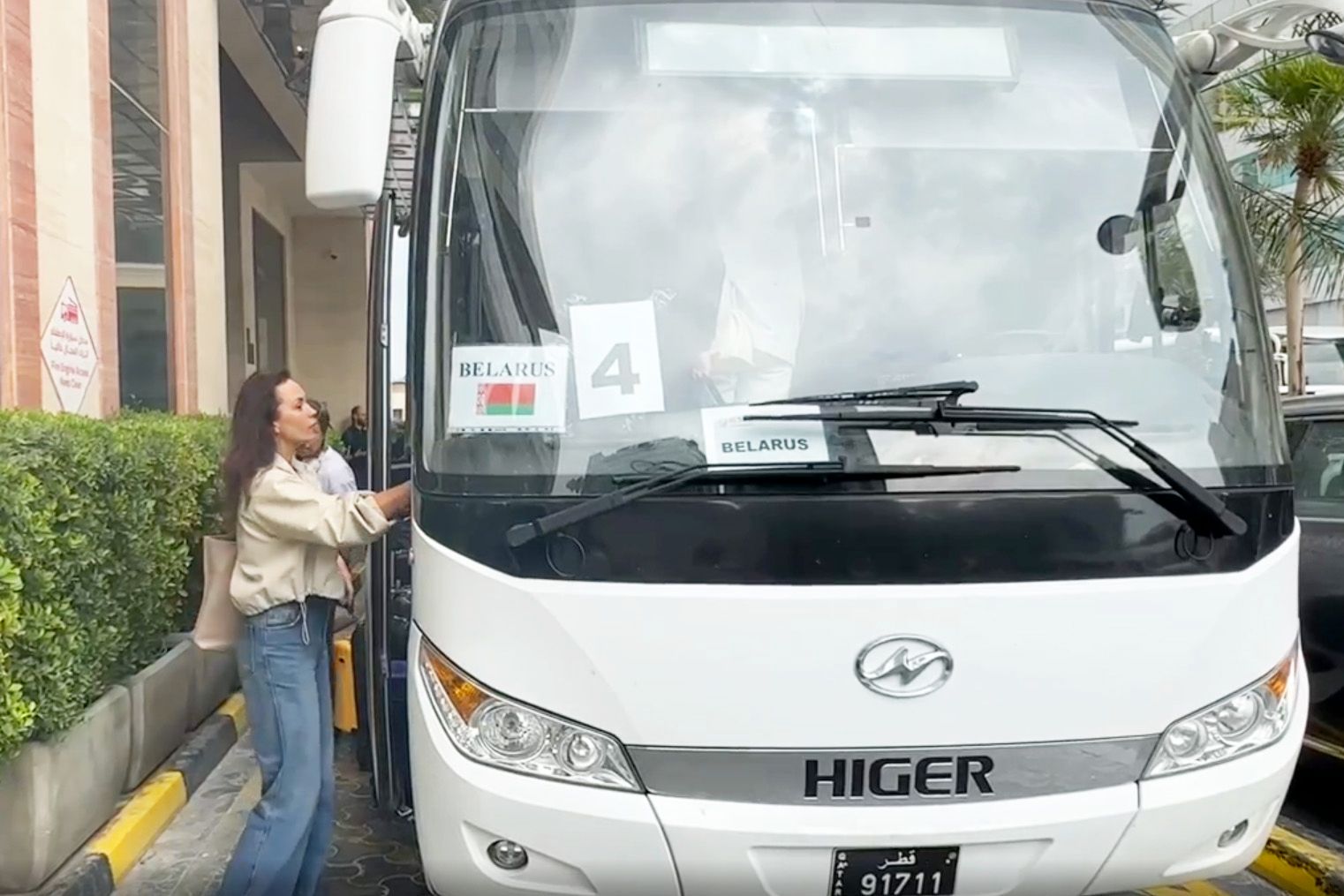 Специальный рейс авиакомпании «Белавиа» из Дохи в Минск. © МИД Беларуси