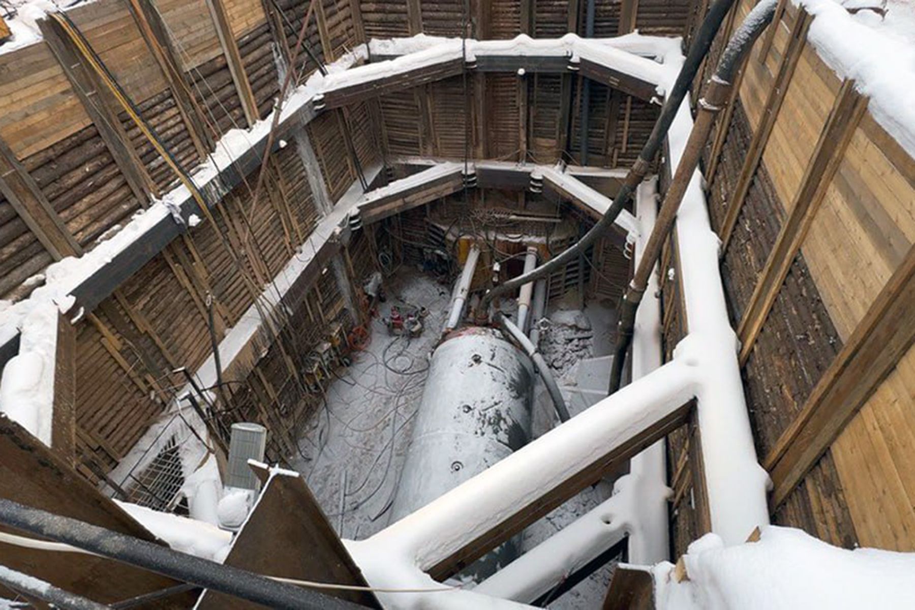 Строительство тоннеля для дождевой воды в Минске. © ГПО «Минскстрой», Telegram