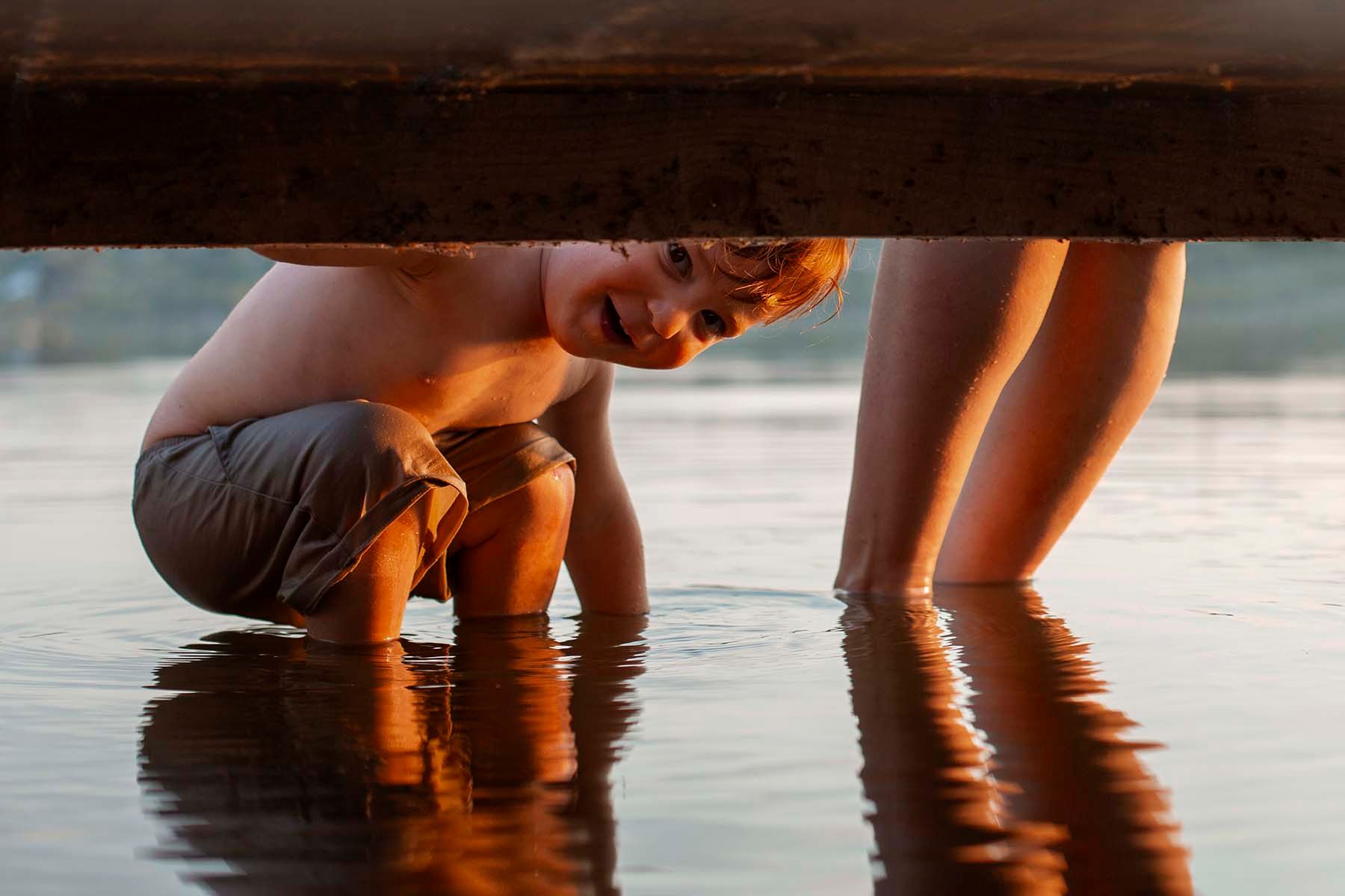 купание ребенок пляж 