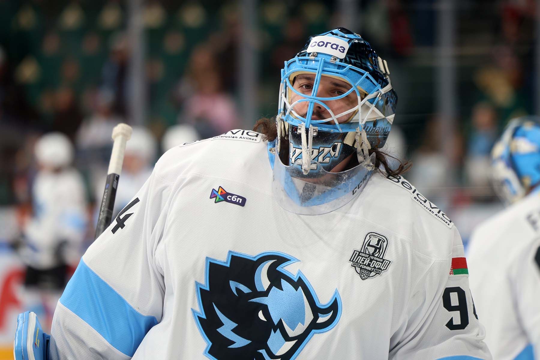 Голкипер минского «Динамо» Василий Демченко. Фото: ХК «Динамо-Минск»