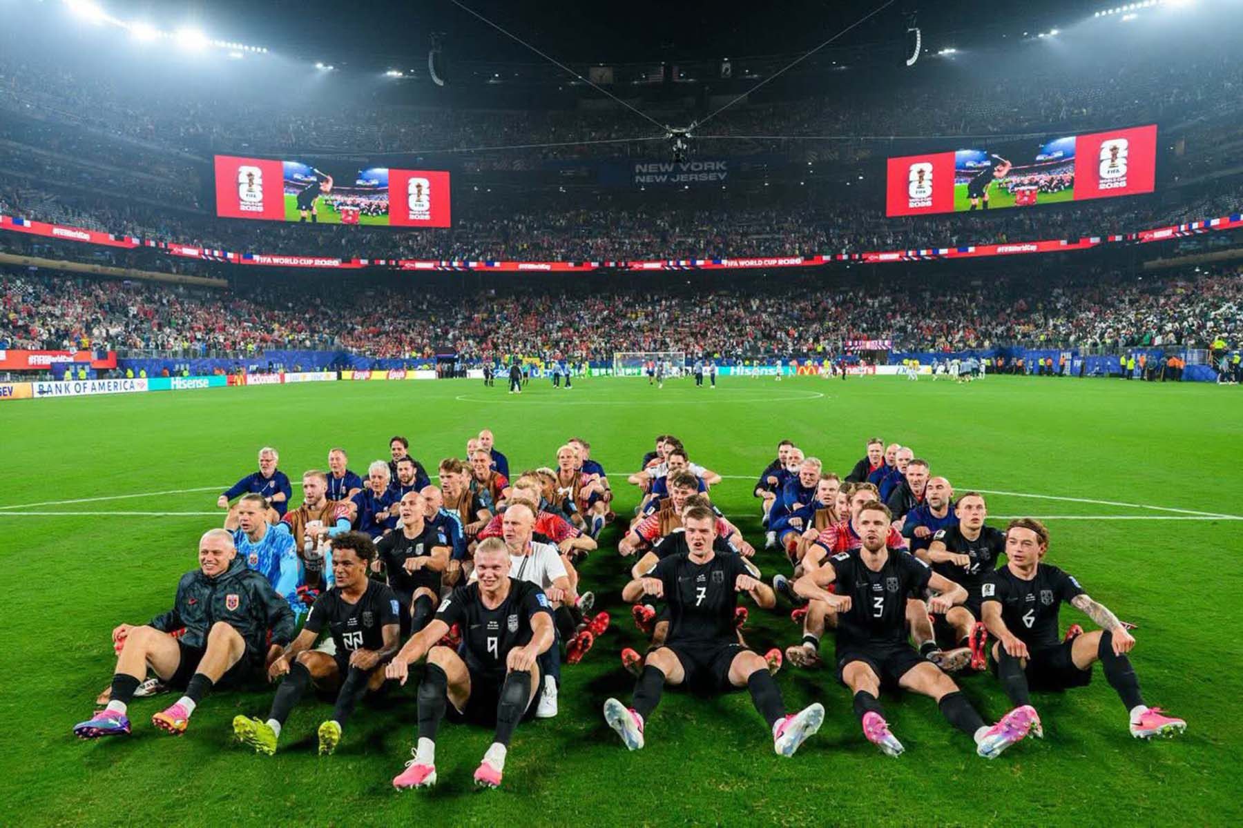Футболисты сборной Норвегии. Фото: Fotballandslaget, Х