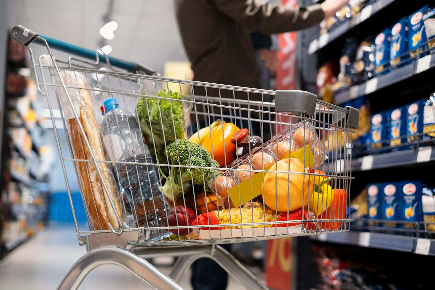 магазин продукты тележка 