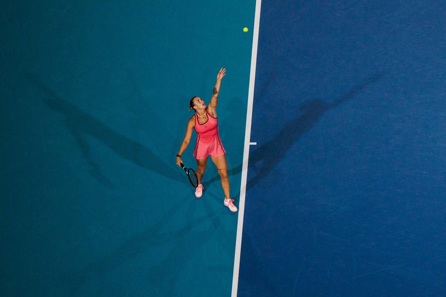 Белорусская теннисистка Арина Соболенко. © Miami Open, Х