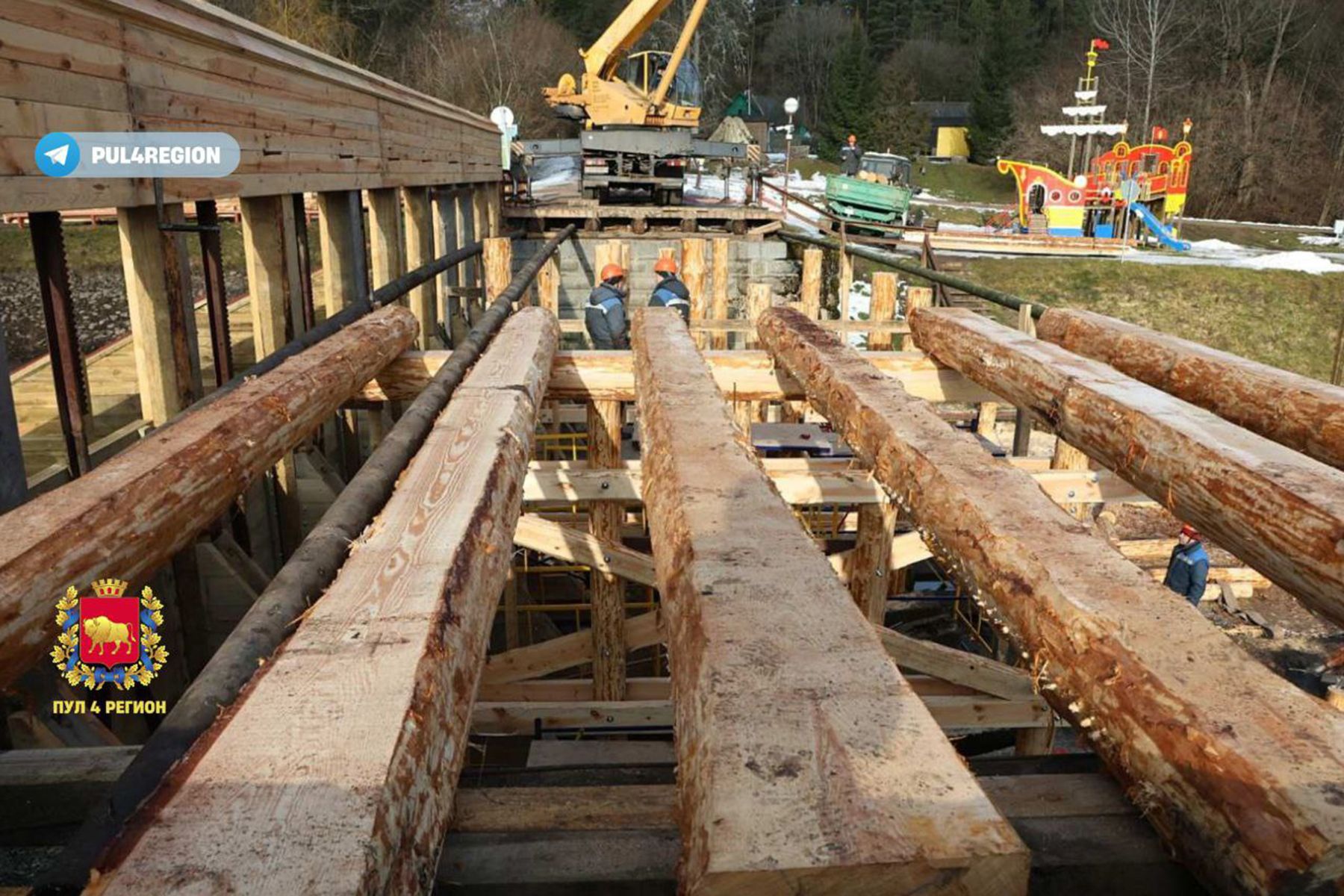 Реконструкция шлюза «Домбровка» на Августовском канале. © Пул 4 Регион, Telegram