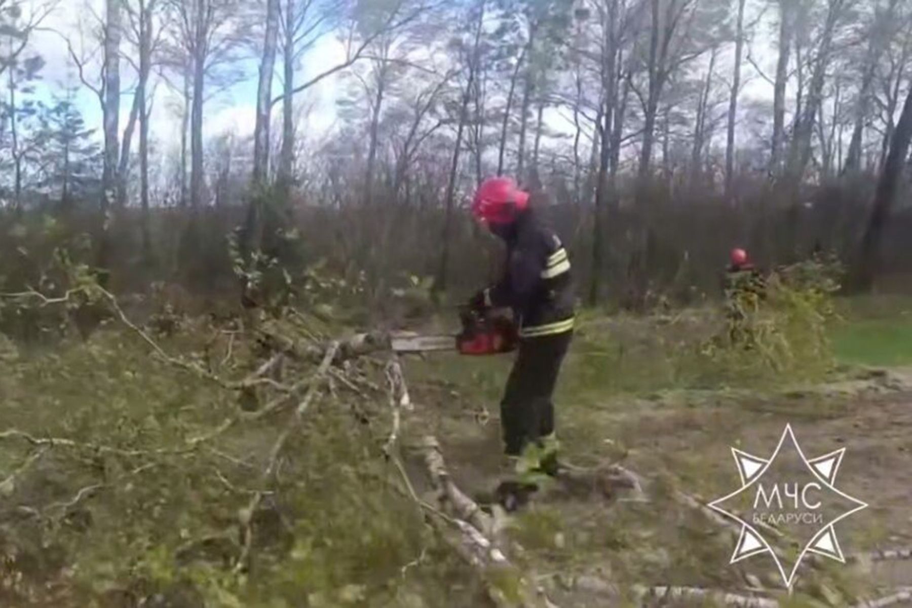 Скриншот видео МЧС Беларуси, Telegram
