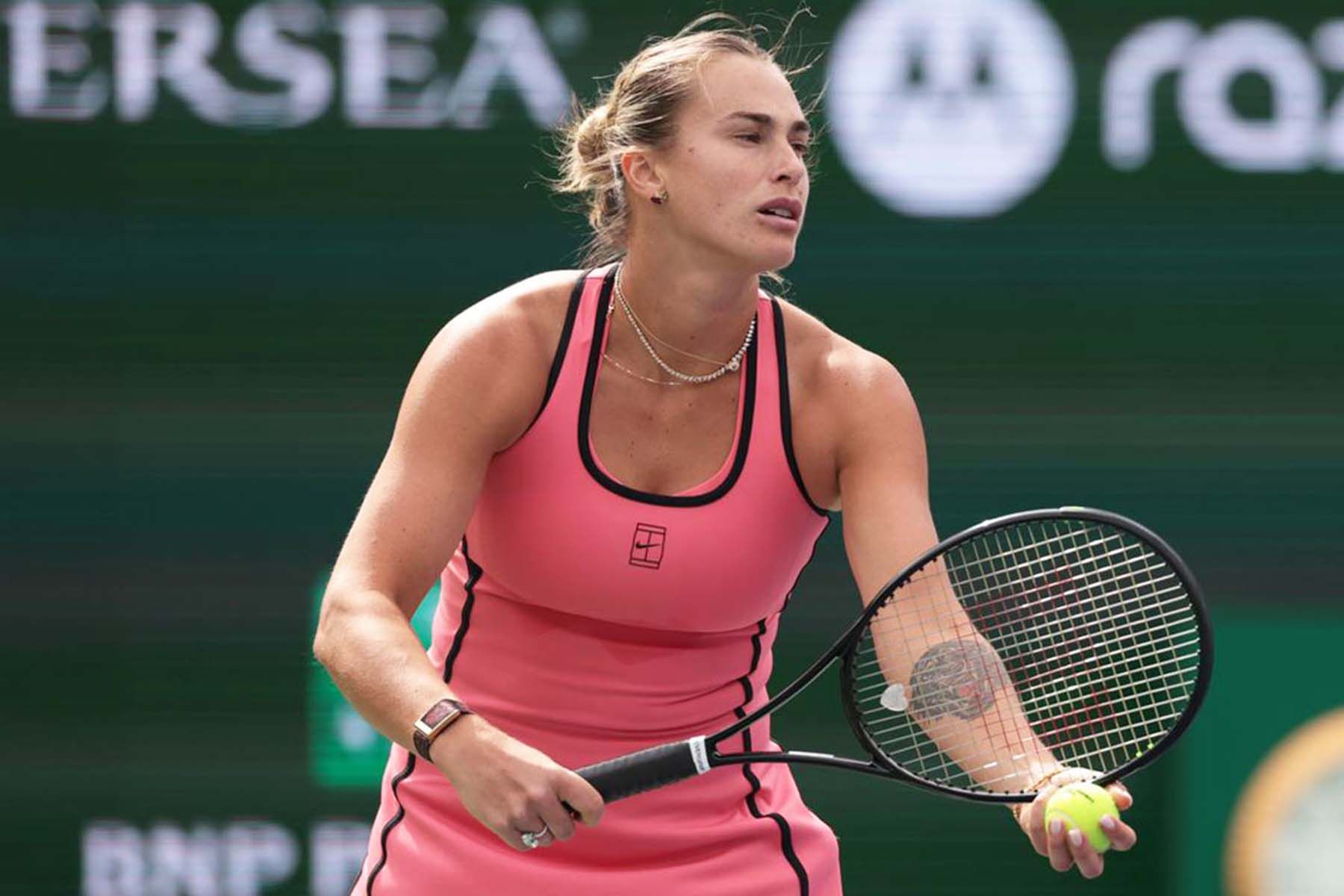 Белорусская теннисистка Арина Соболенко. © BNP Paribas Open, Х