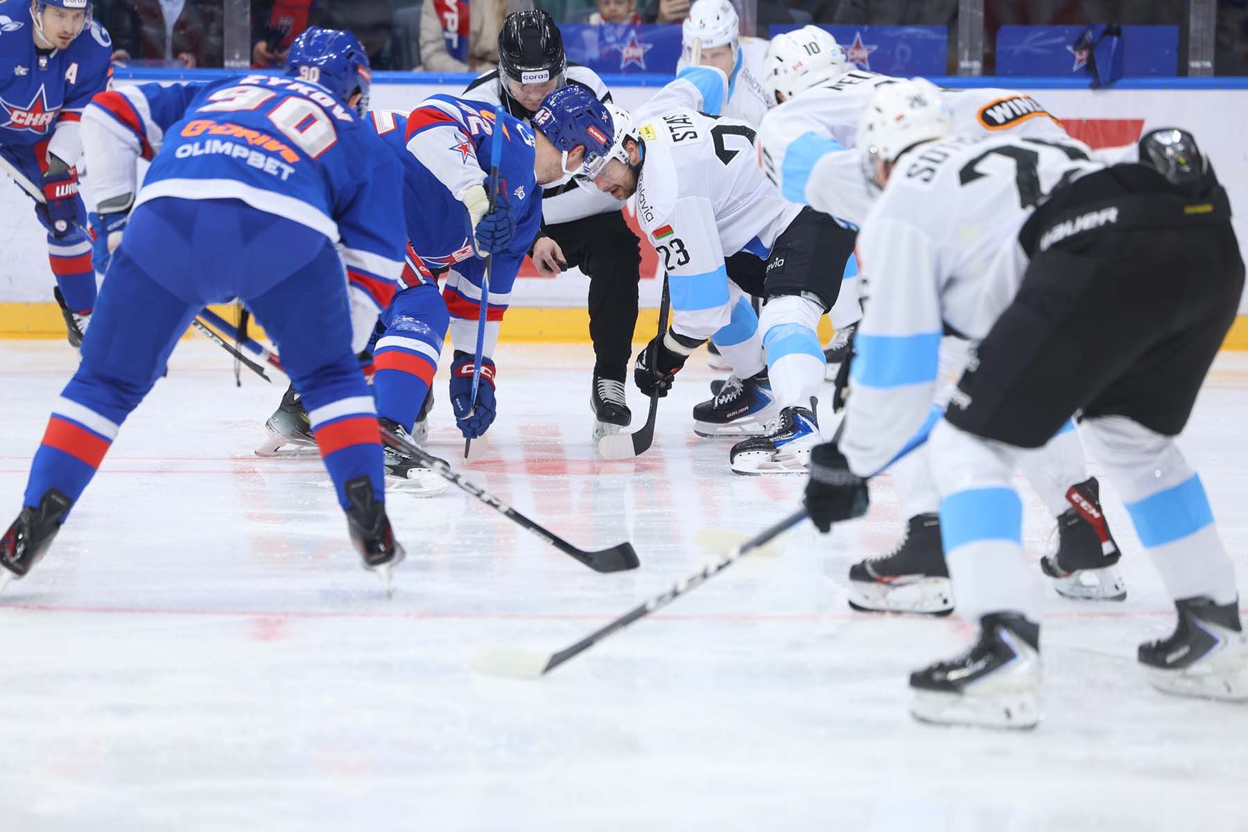 Матч КХЛ между питерским СКА и минским «Динамо». © ХК «Динамо-Минск»