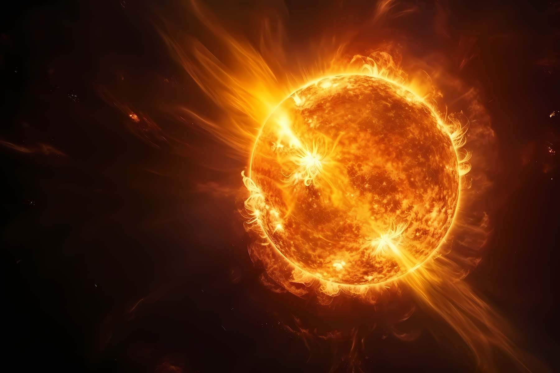 солнце космос выброс буря