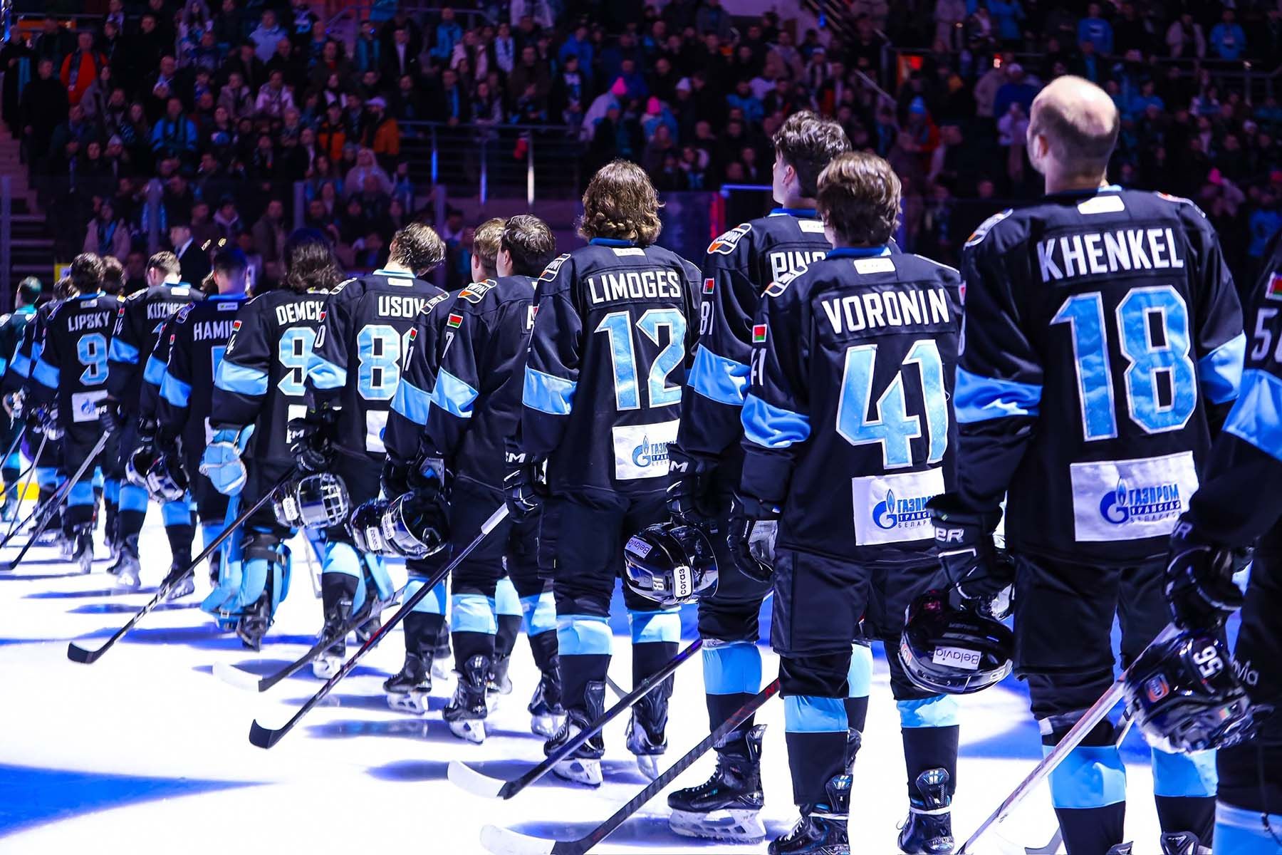 Хоккеисты минского «Динамо». © ХК «Динамо-Минск»